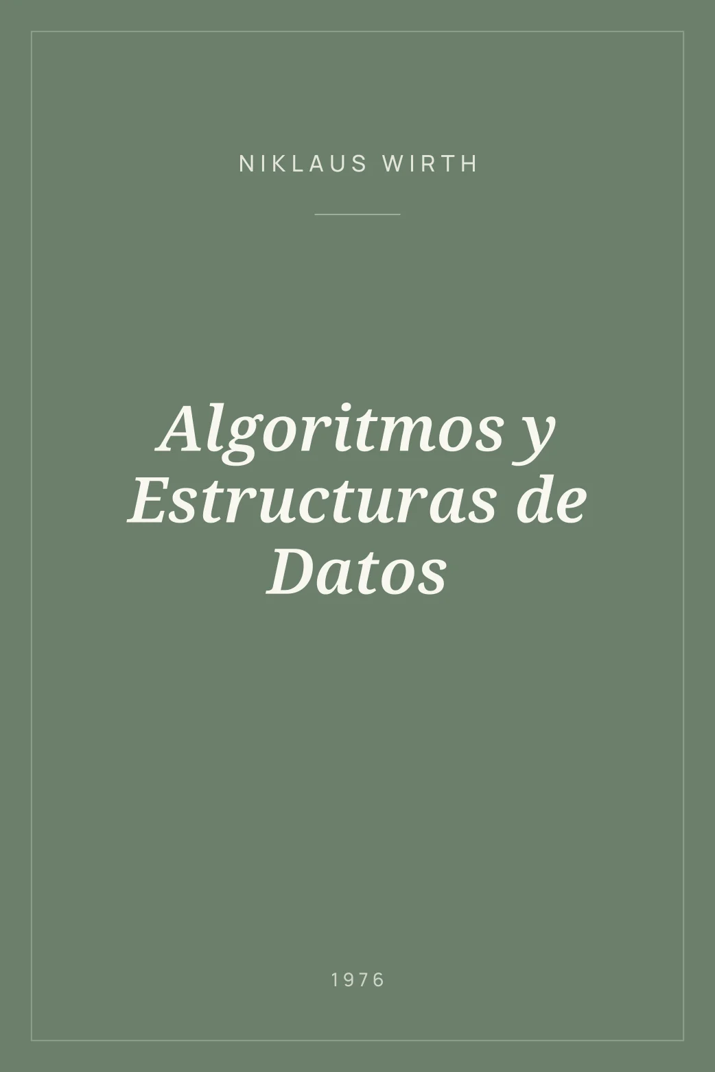 Portada de Algoritmos y Estructuras de Datos
