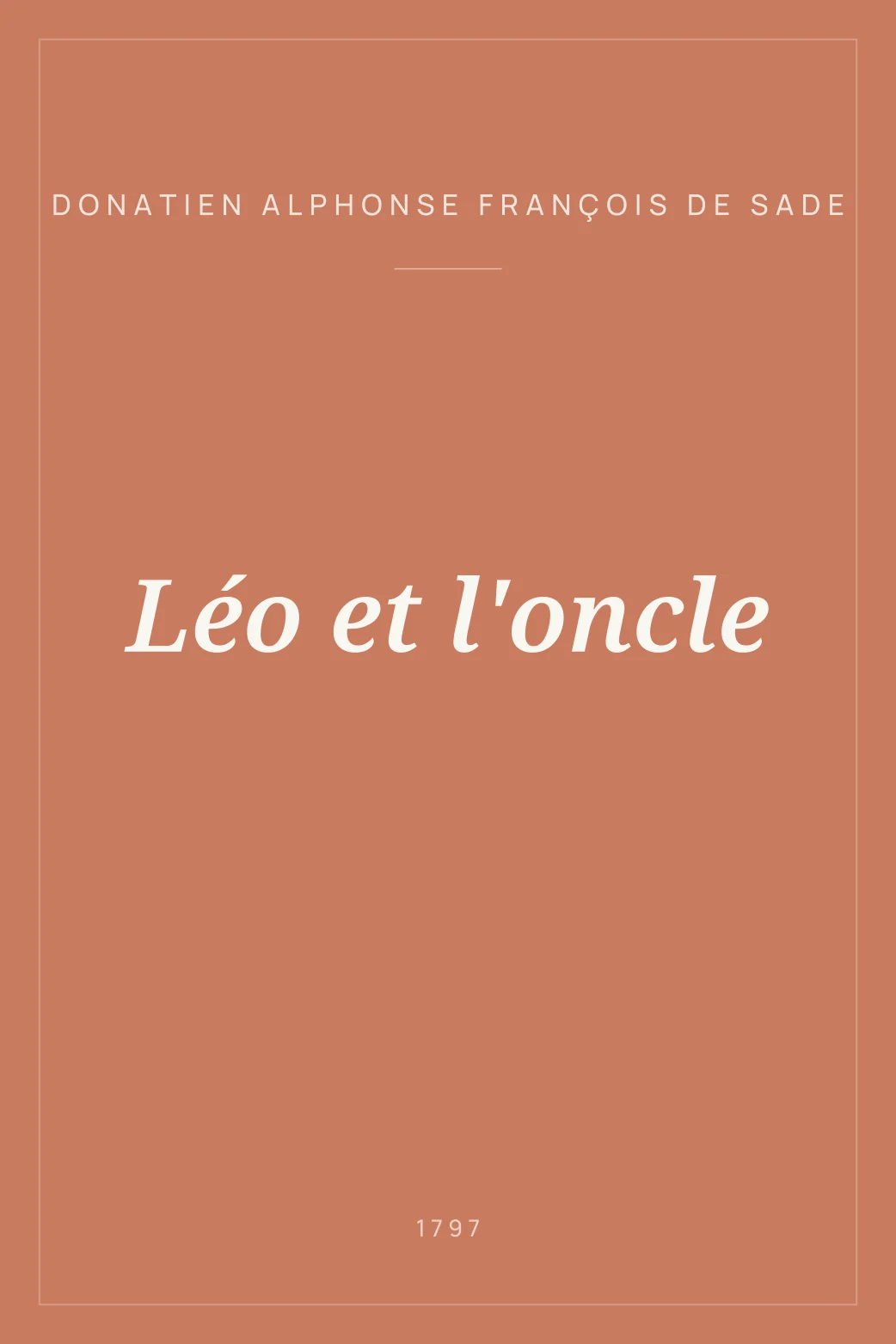 Portada de Léo et l'oncle