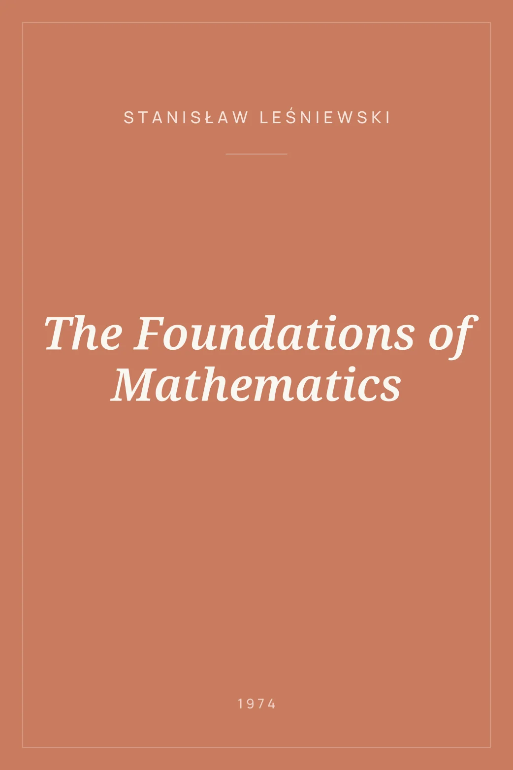 Portada de The Foundations of Mathematics