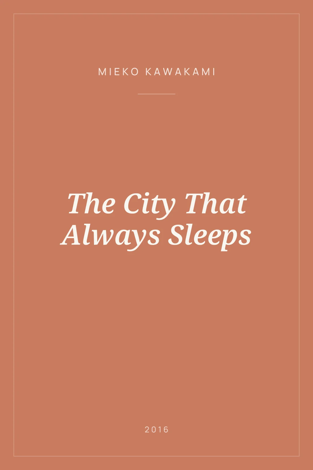 Portada de The City That Always Sleeps