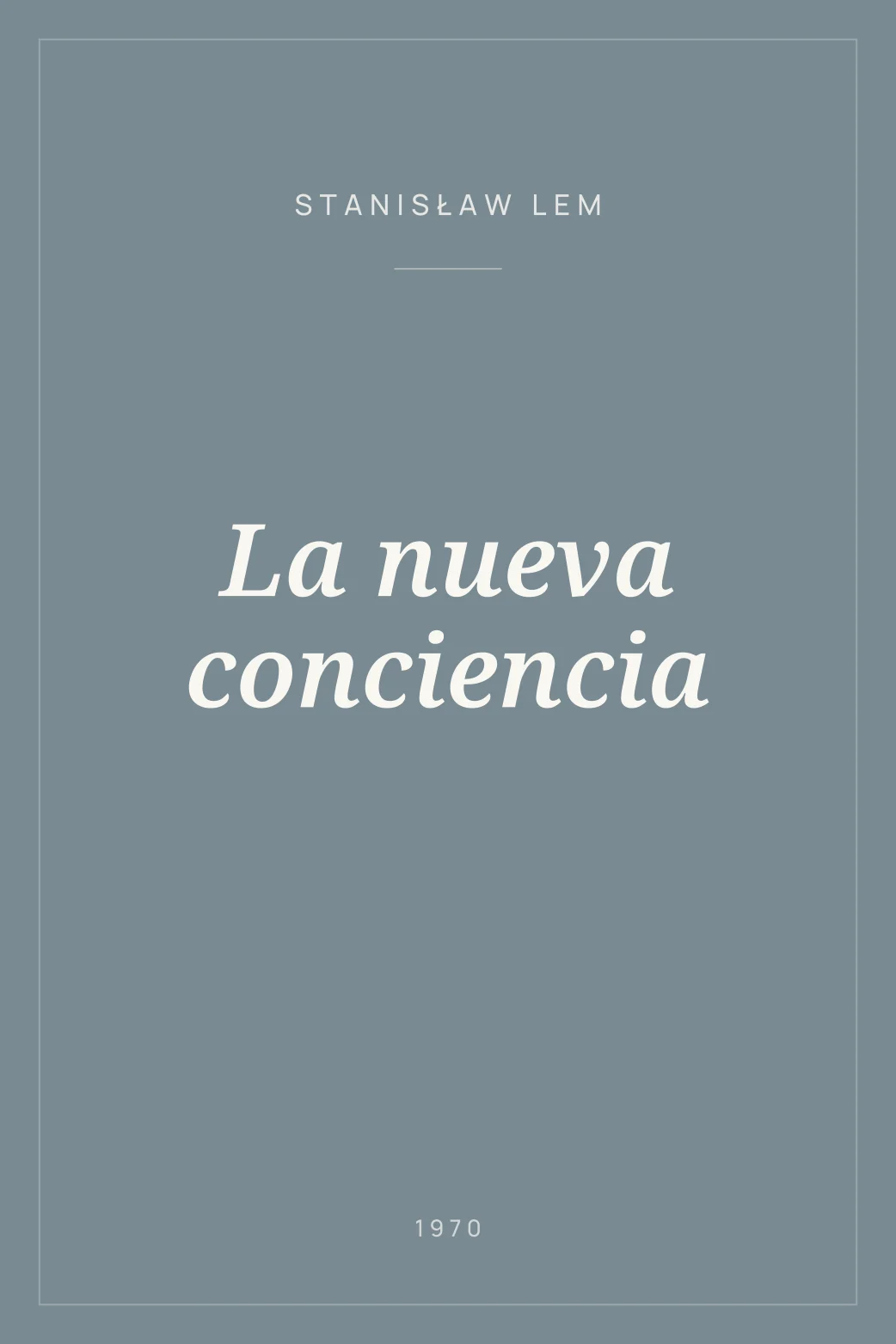 Portada de La nueva conciencia