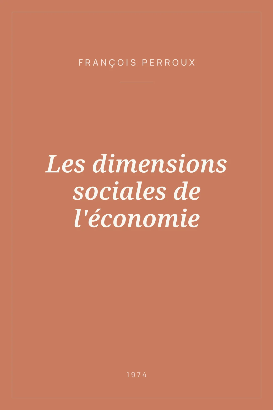 Portada de Les dimensions sociales de l'économie
