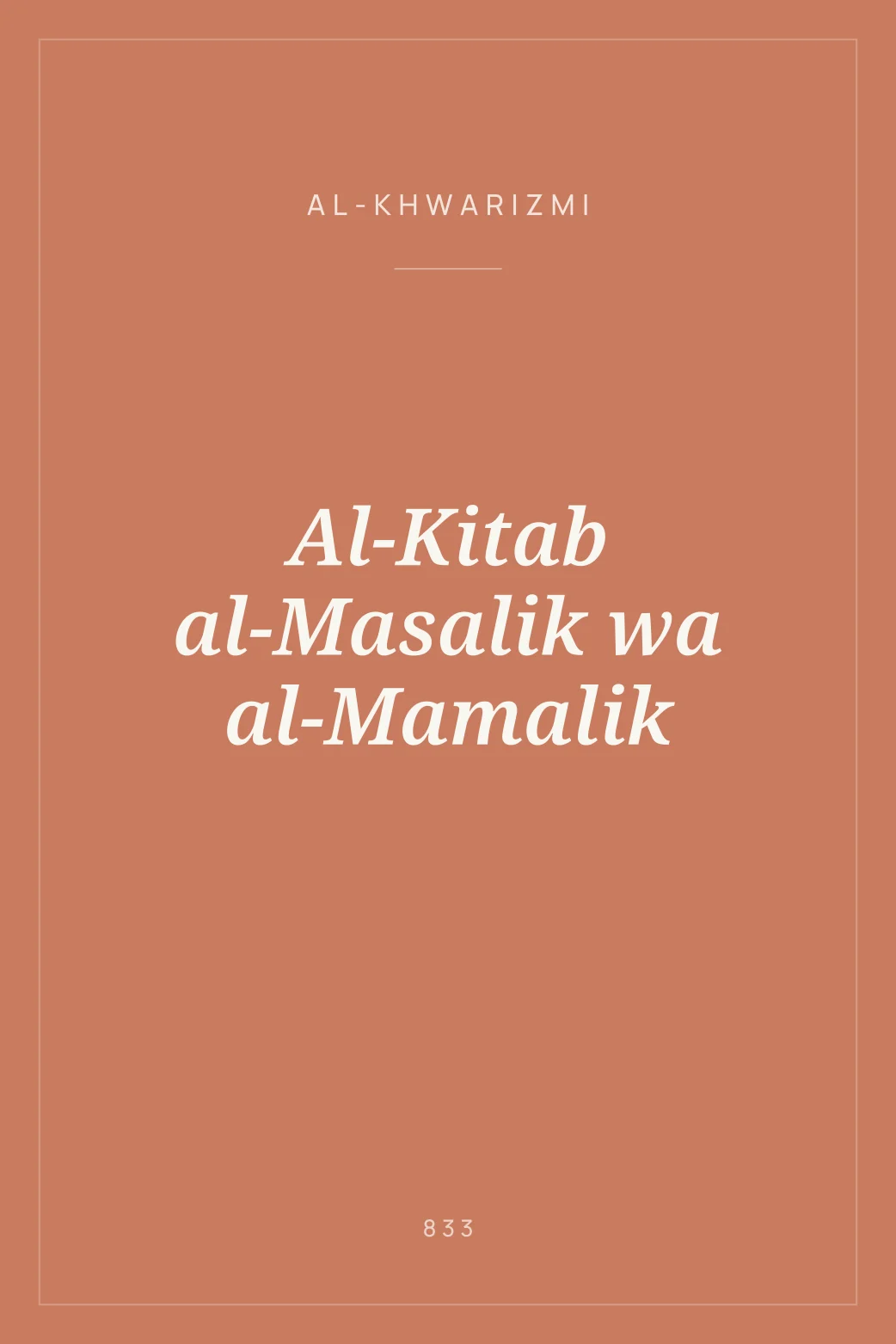 Portada de Al-Kitab al-Masalik wa al-Mamalik