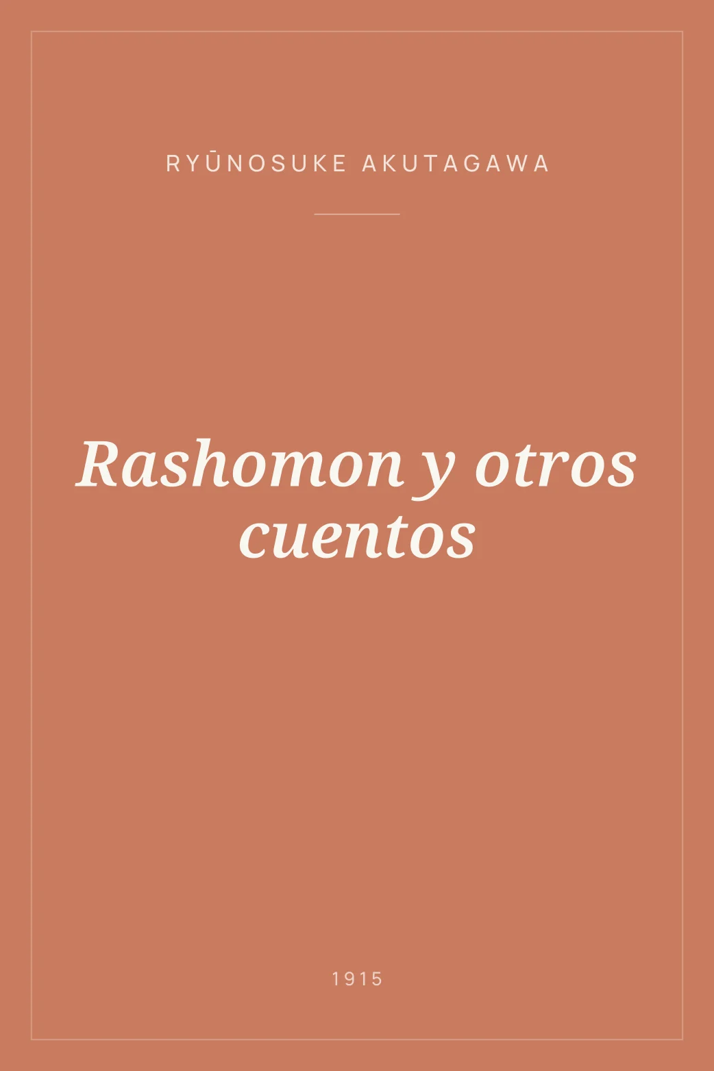 Portada de Rashomon y otros cuentos