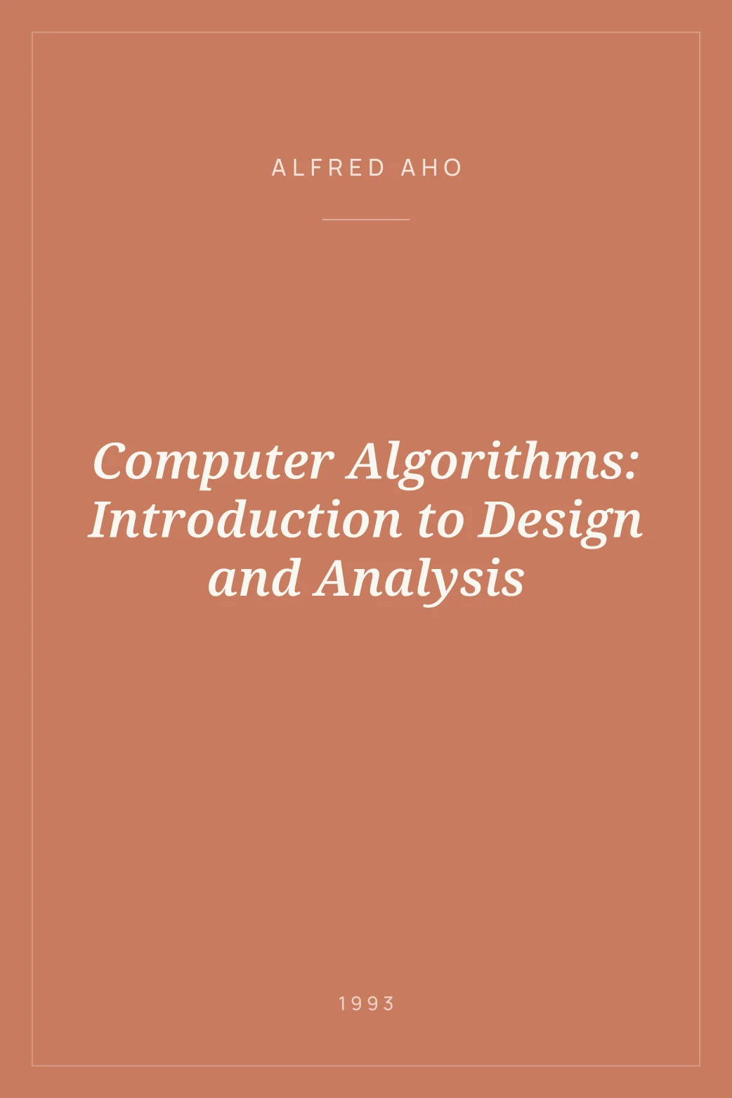 Portada de Computer Algorithms: Introduction to Design and Analysis