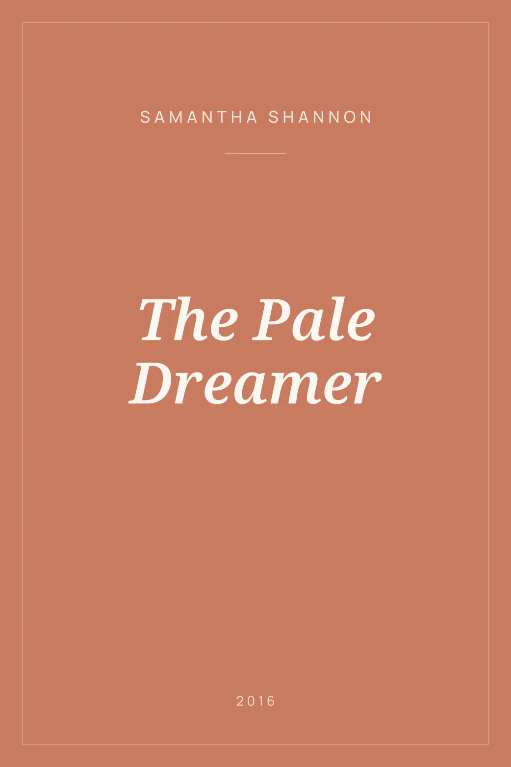 Portada de The Pale Dreamer