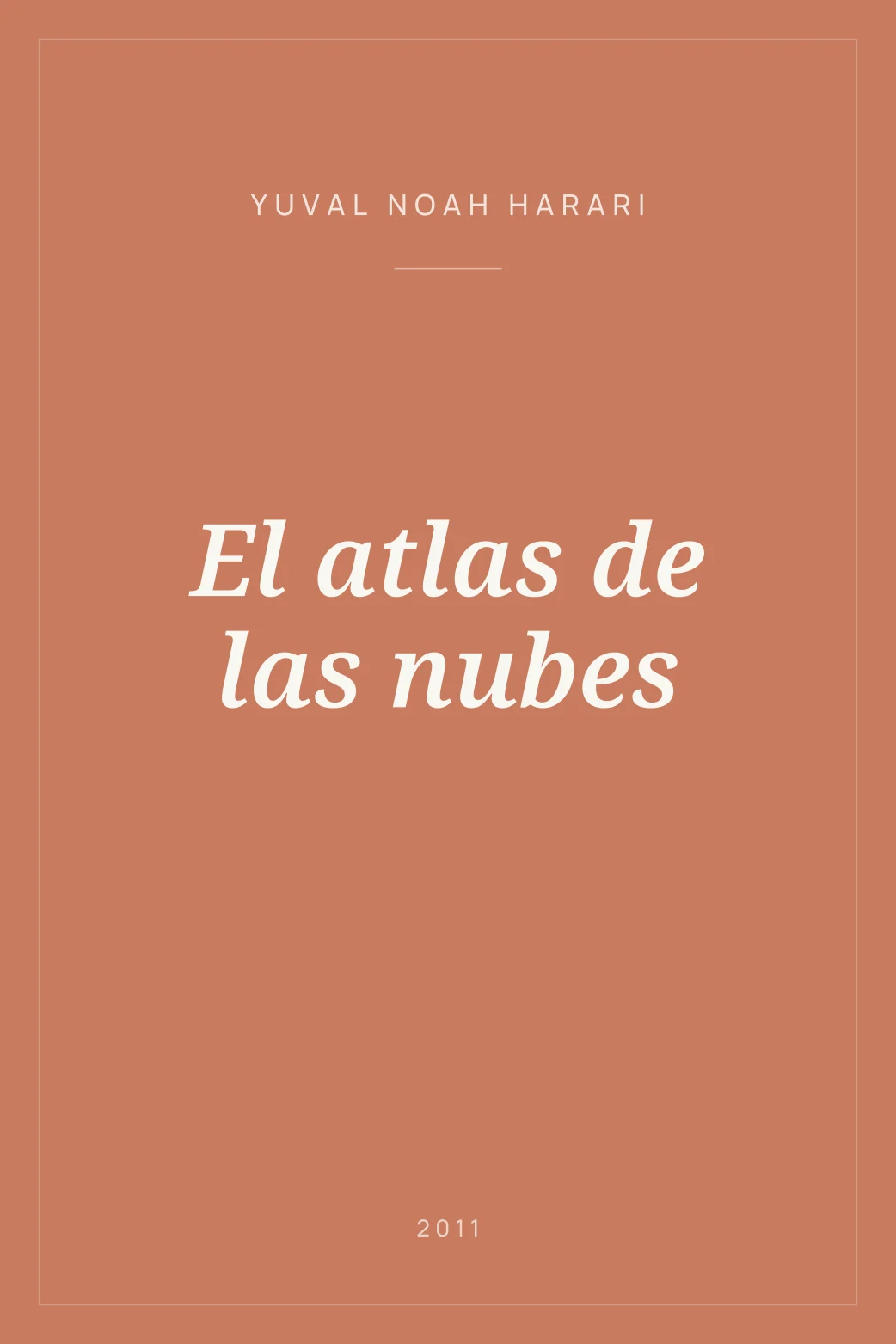 Portada de El atlas de las nubes