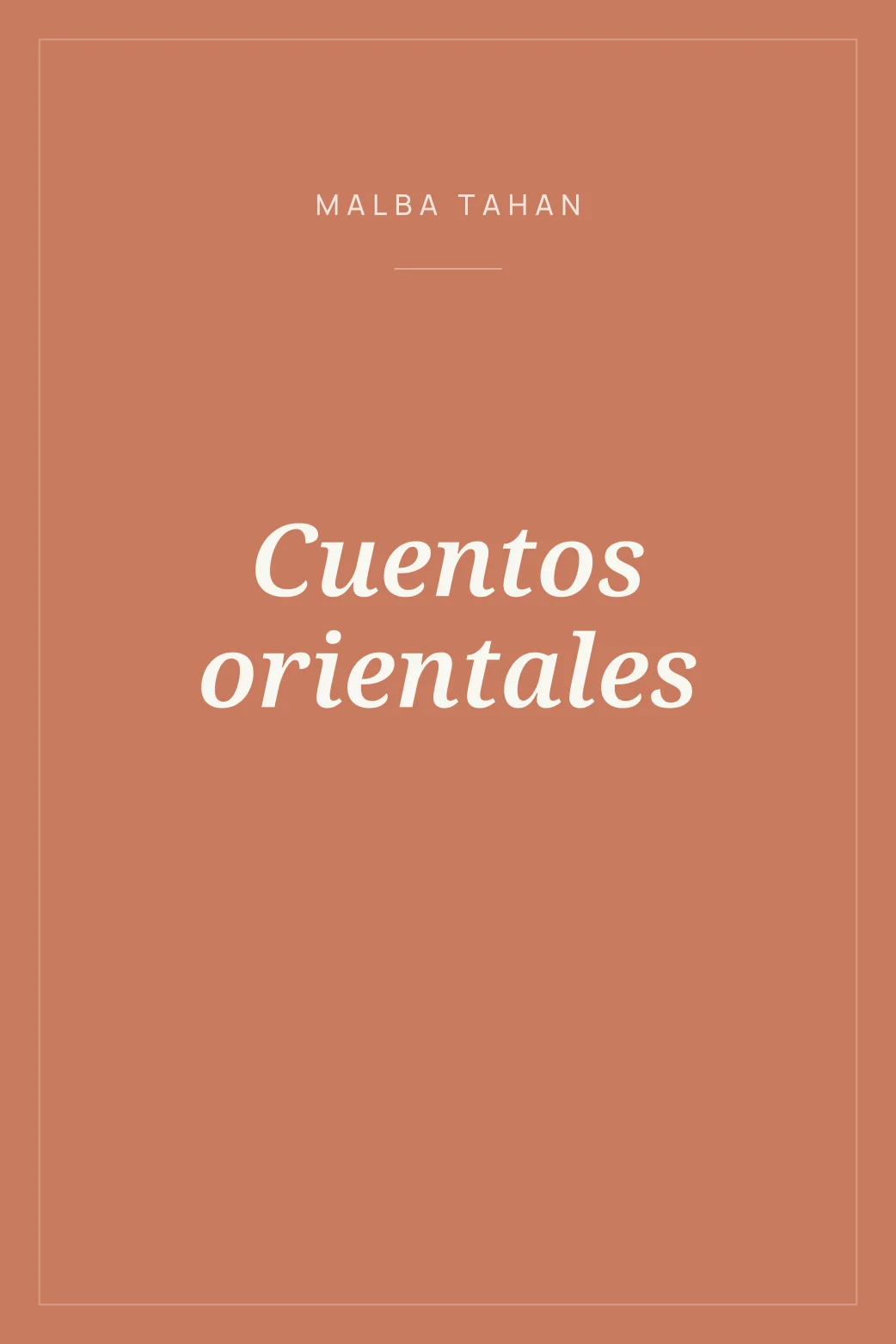 Portada de Cuentos orientales