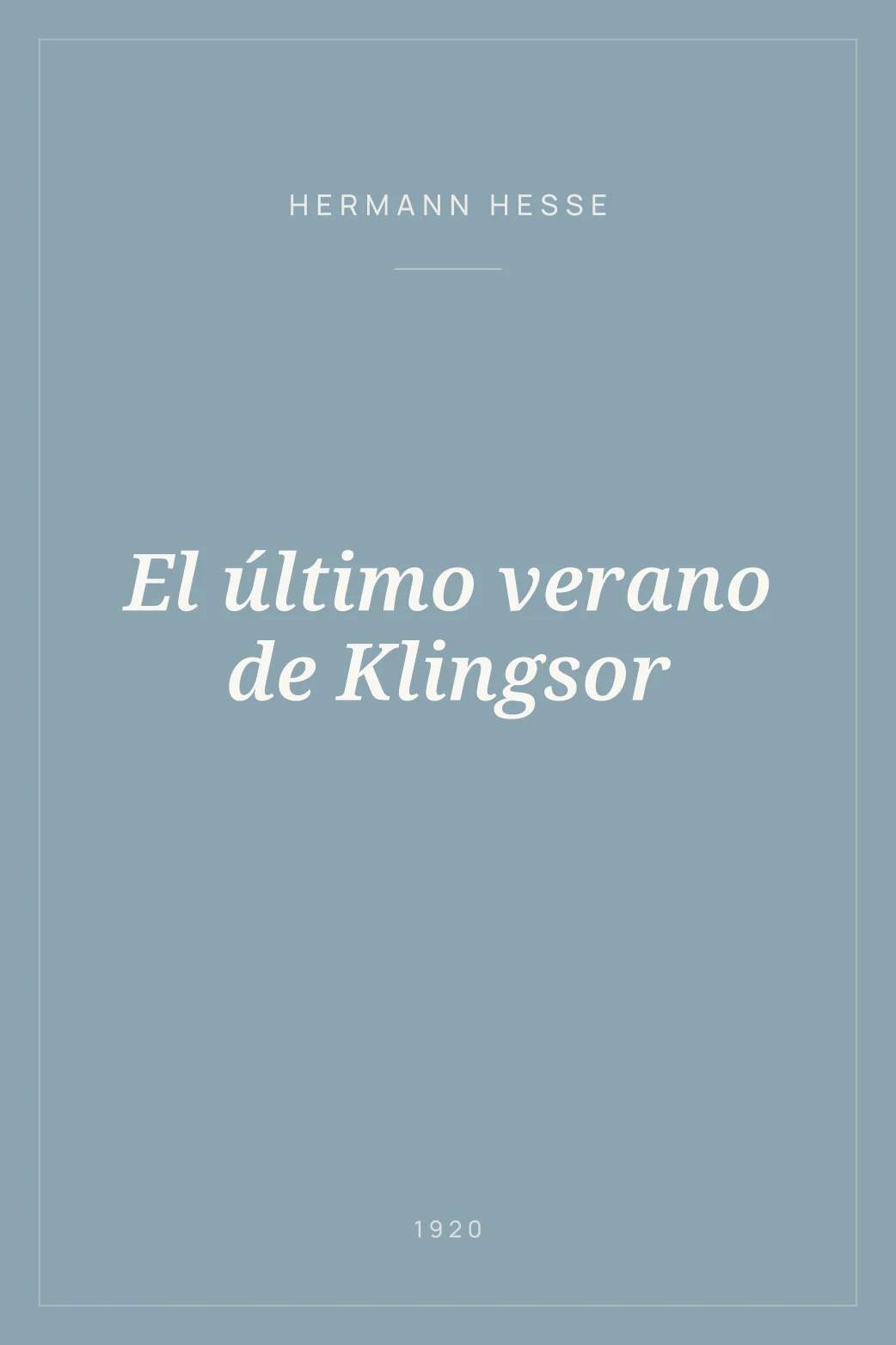 Portada de El último verano de Klingsor