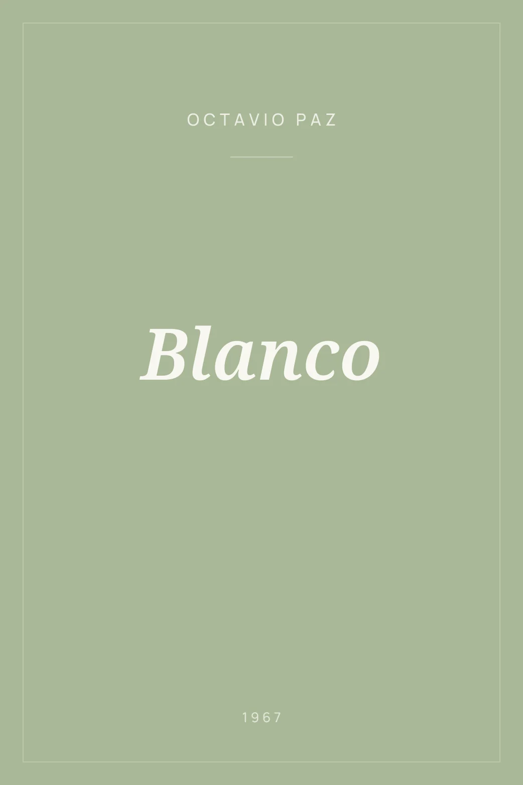 Portada de Blanco