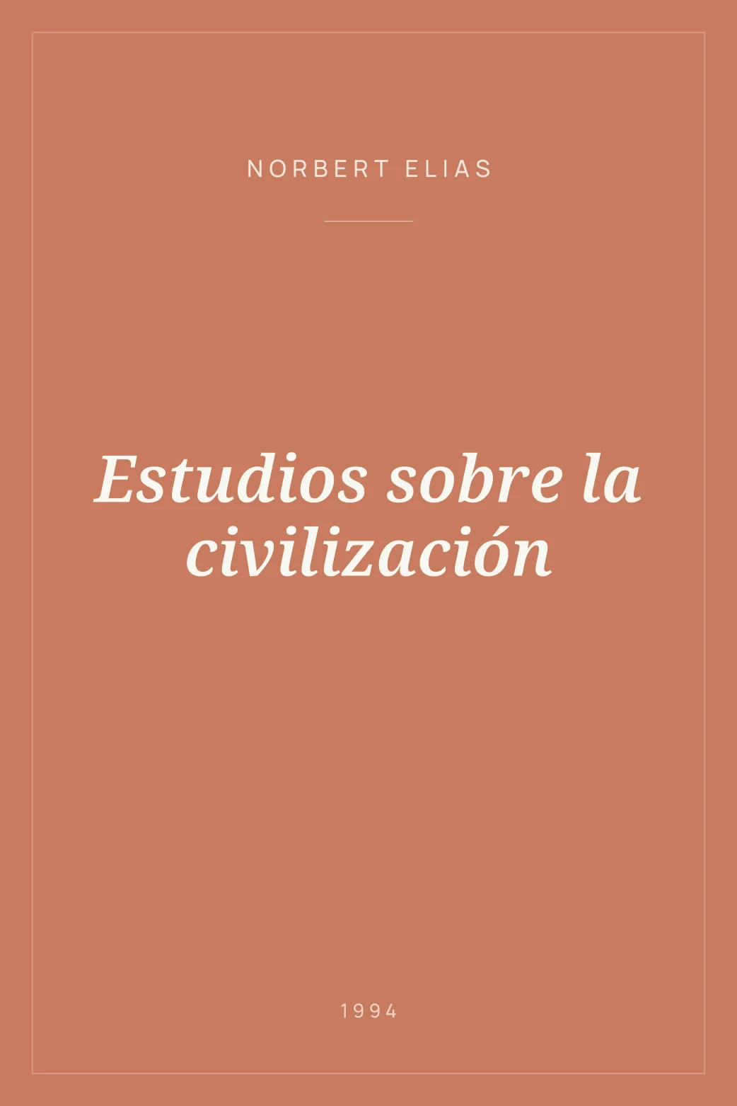 Portada de Estudios sobre la civilización