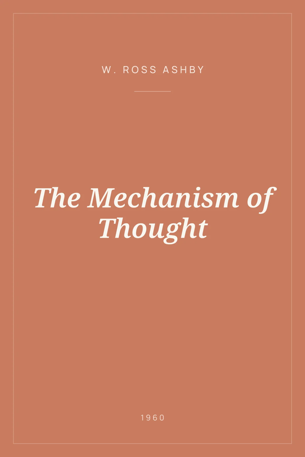 Portada de The Mechanism of Thought