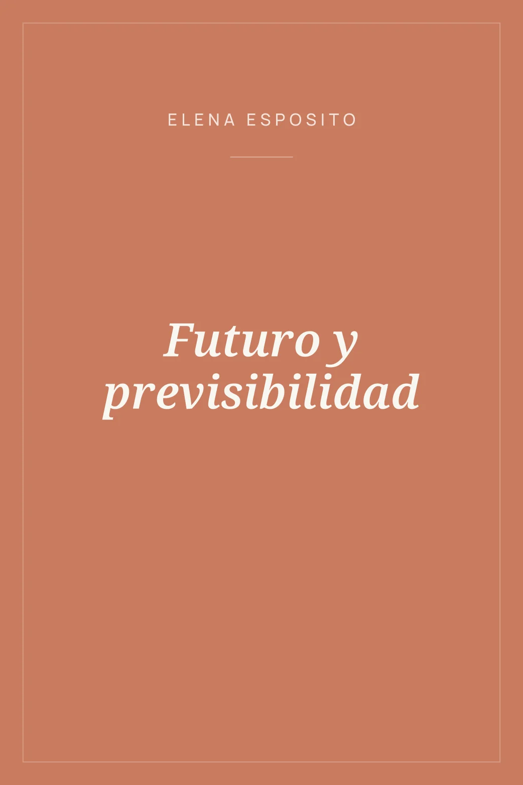 Portada de Futuro y previsibilidad