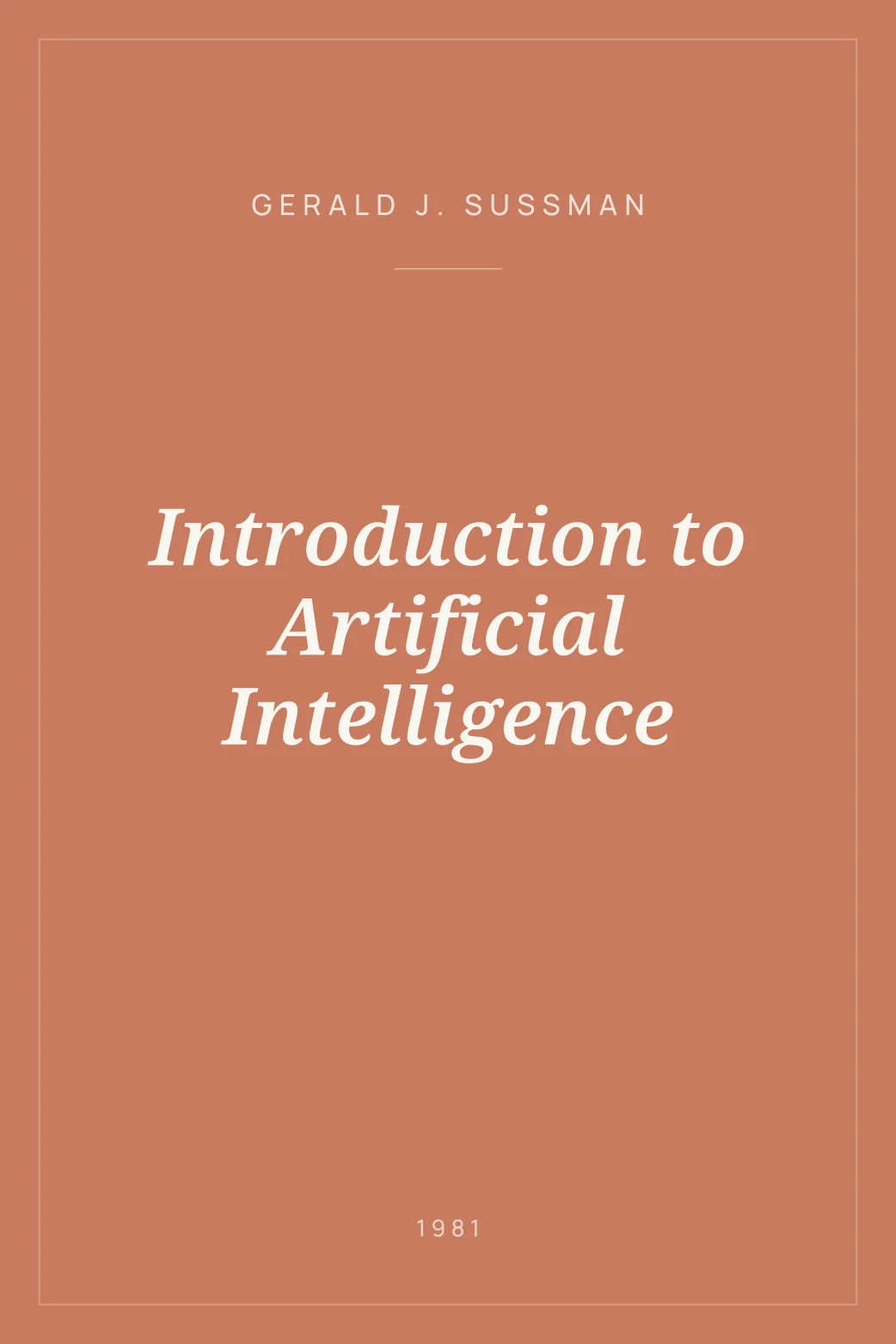 Portada de Introduction to Artificial Intelligence