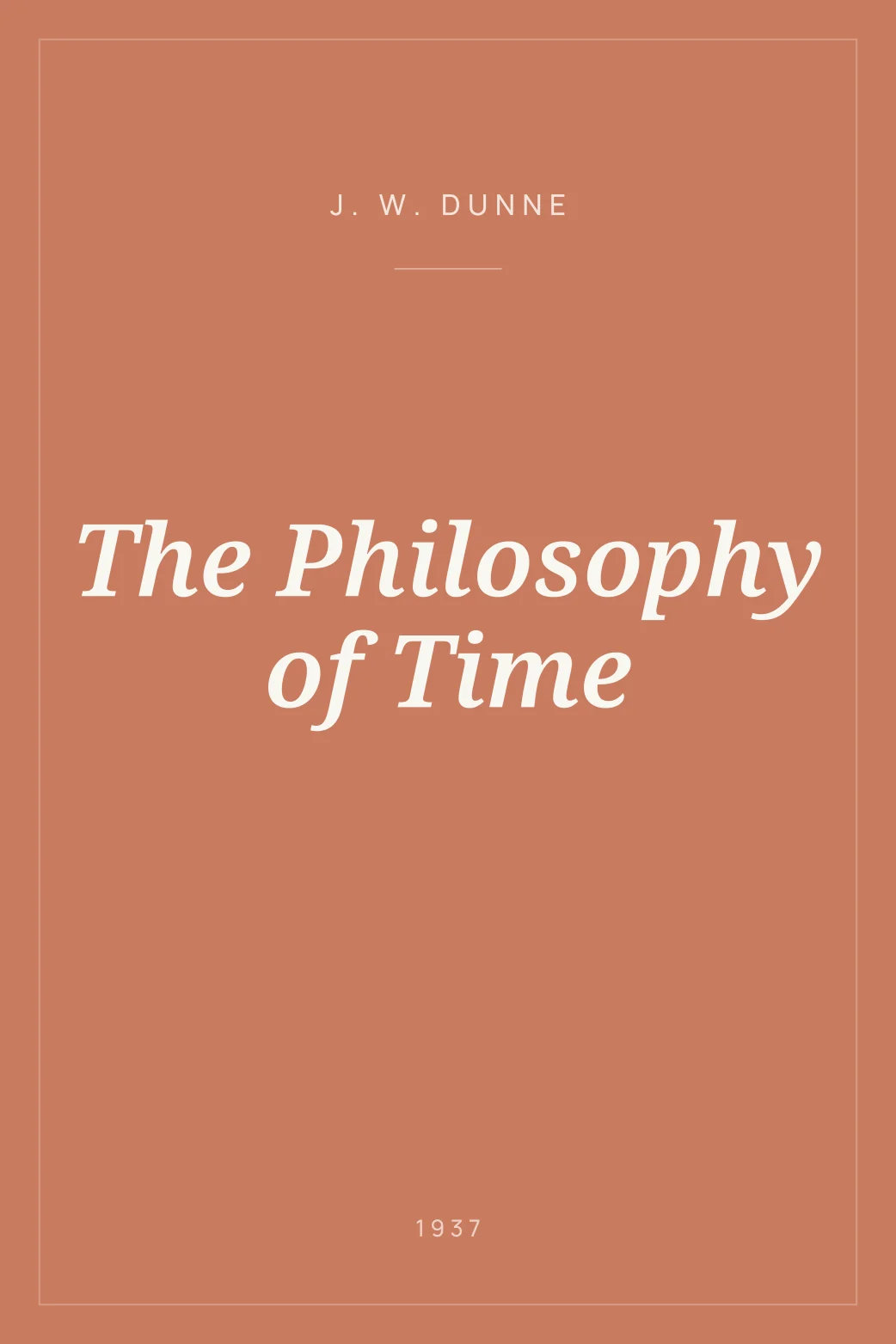 Portada de The Philosophy of Time