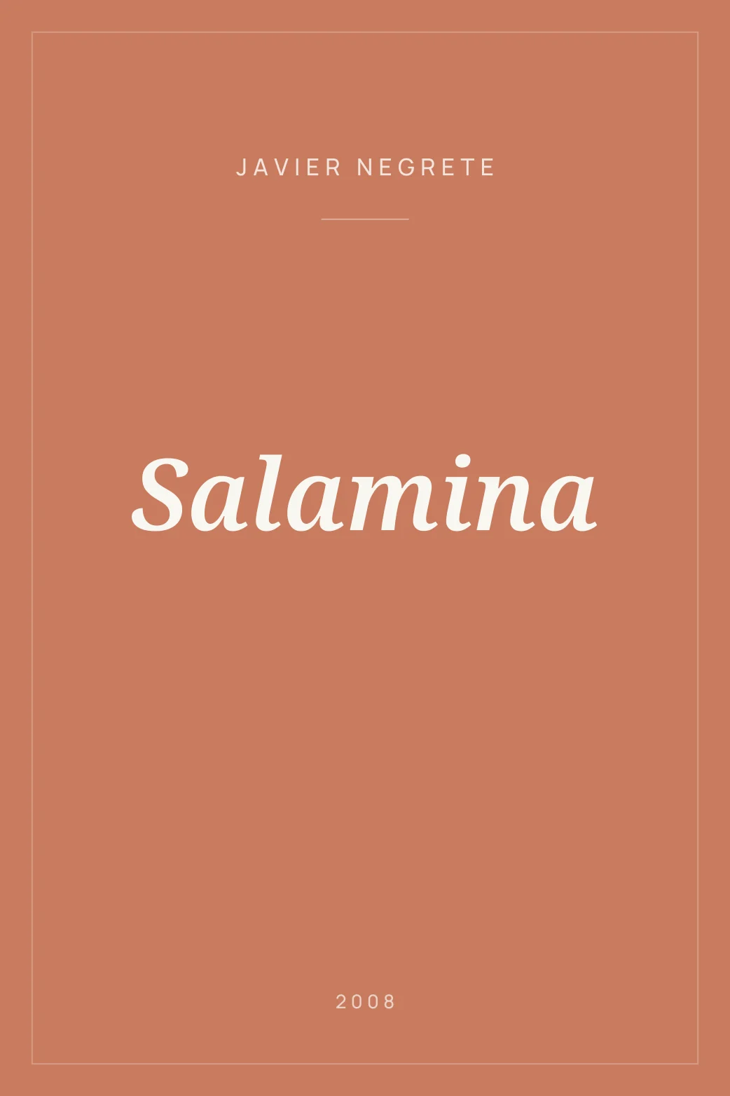 Portada de Salamina