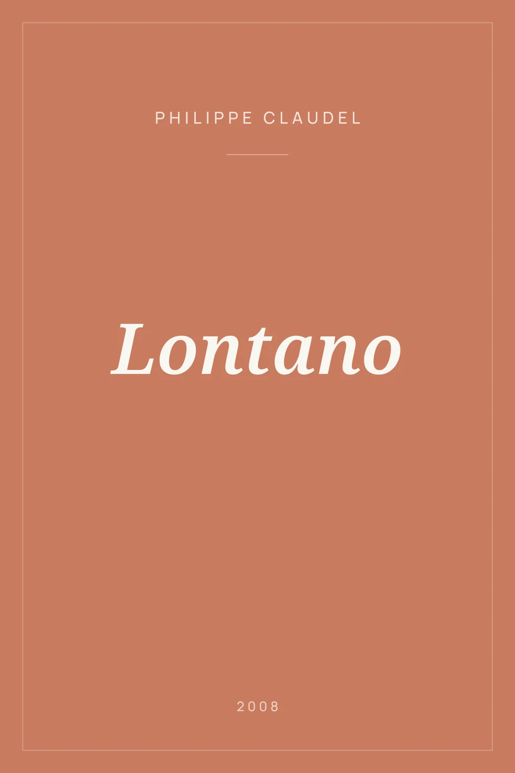 Portada de Lontano