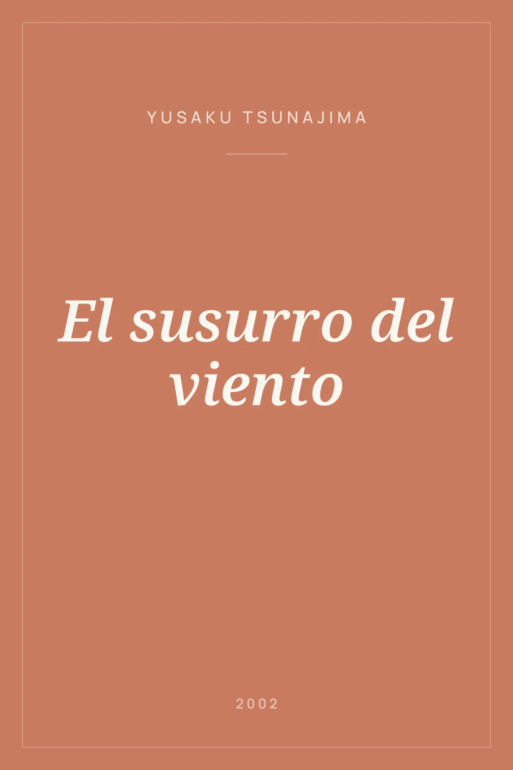Portada de El susurro del viento