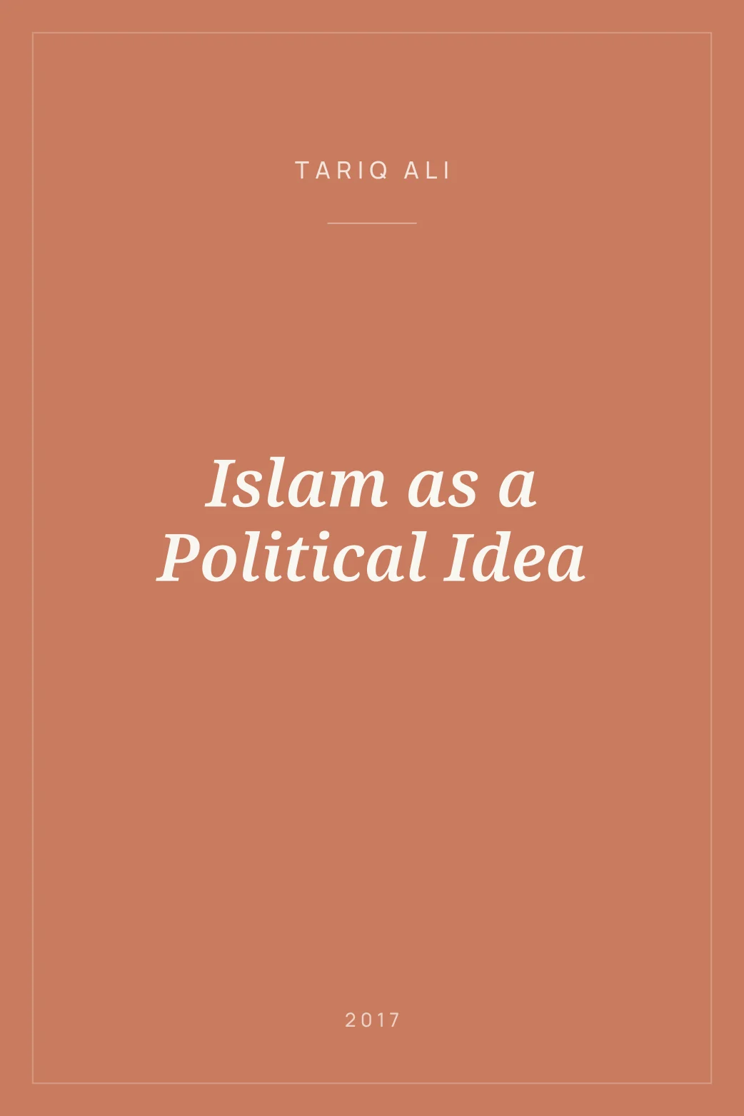 Portada de Islam as a Political Idea