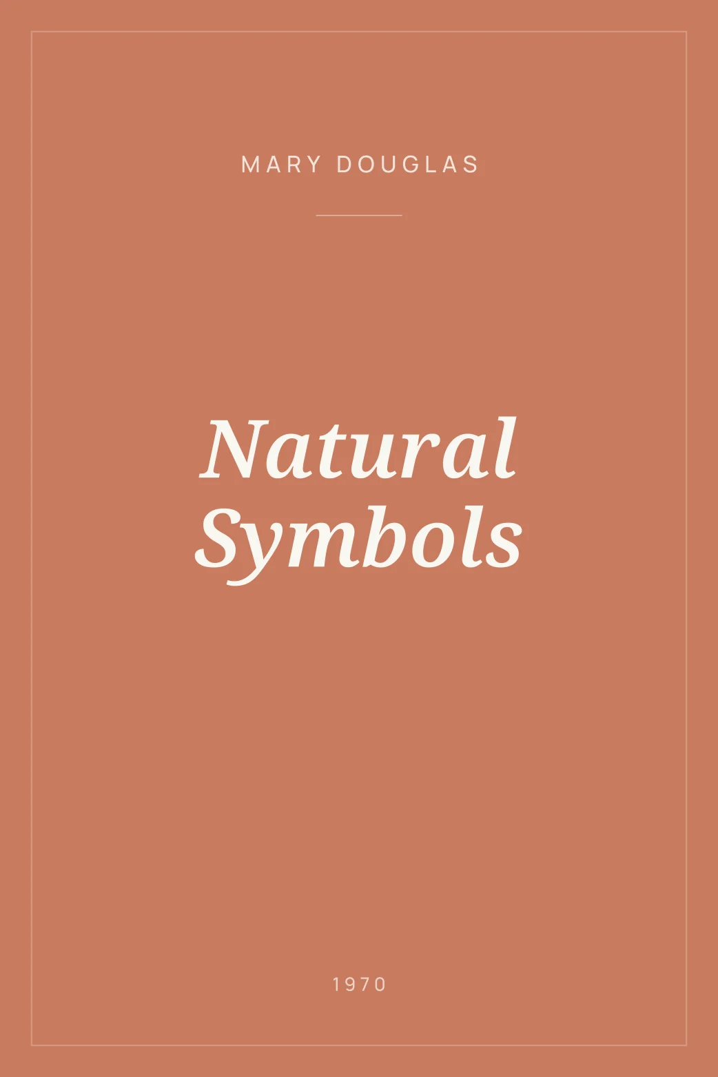 Portada de Natural Symbols