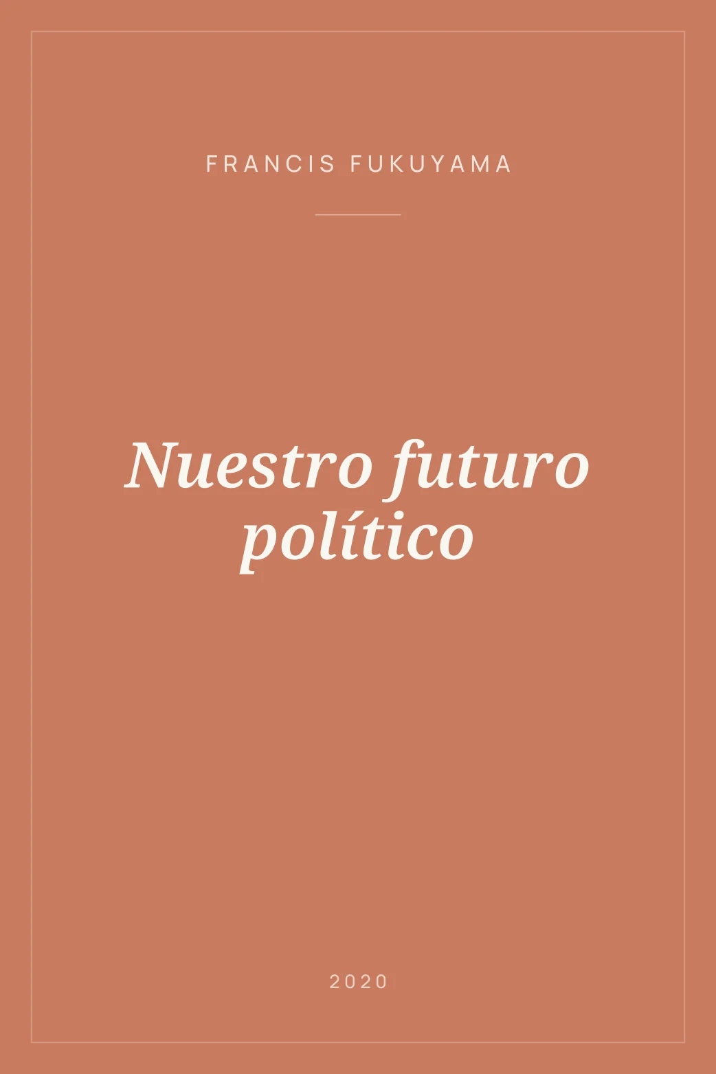 Portada de Nuestro futuro político