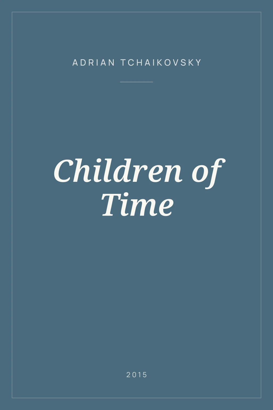 Portada de Children of Time