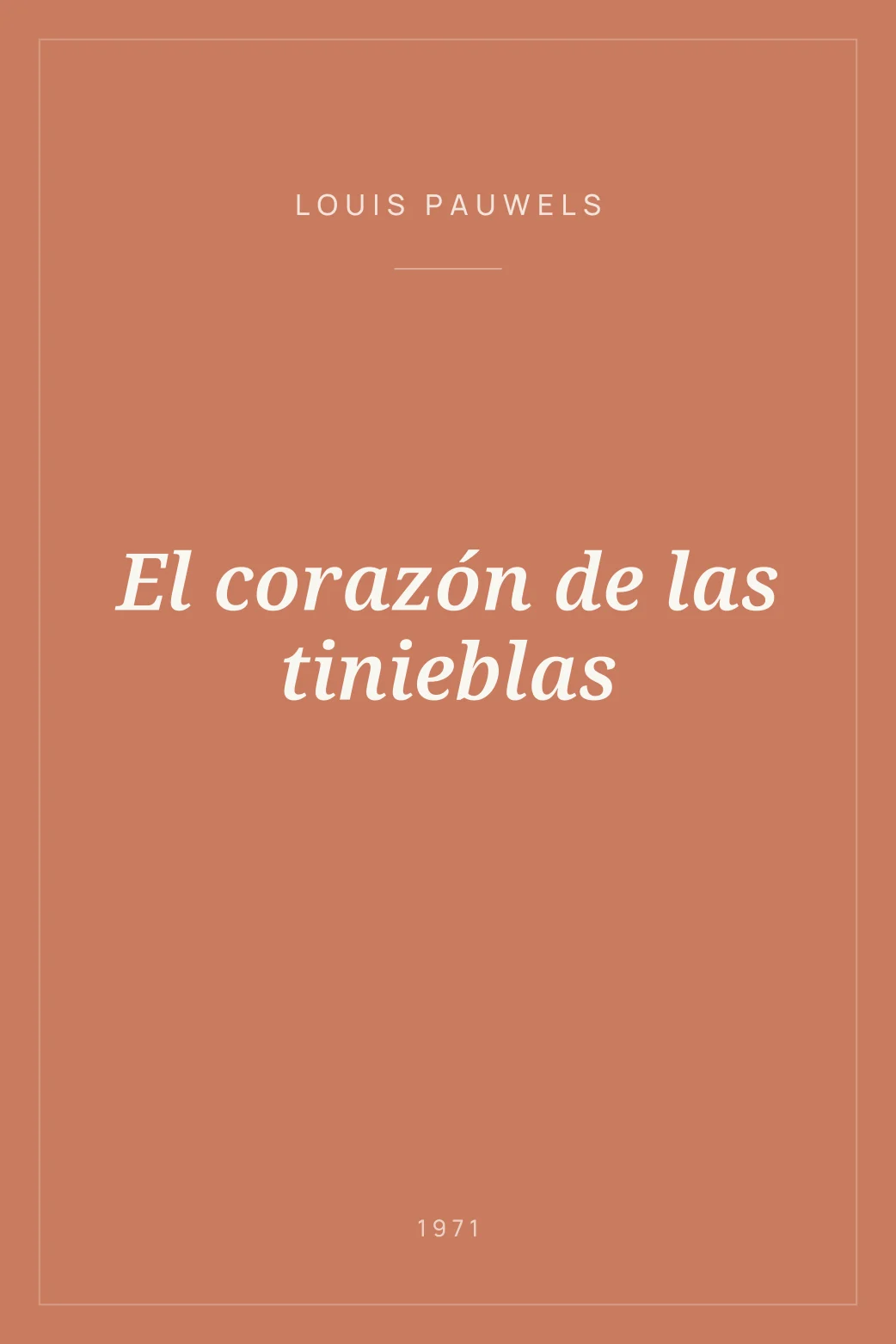 Portada de El corazón de las tinieblas