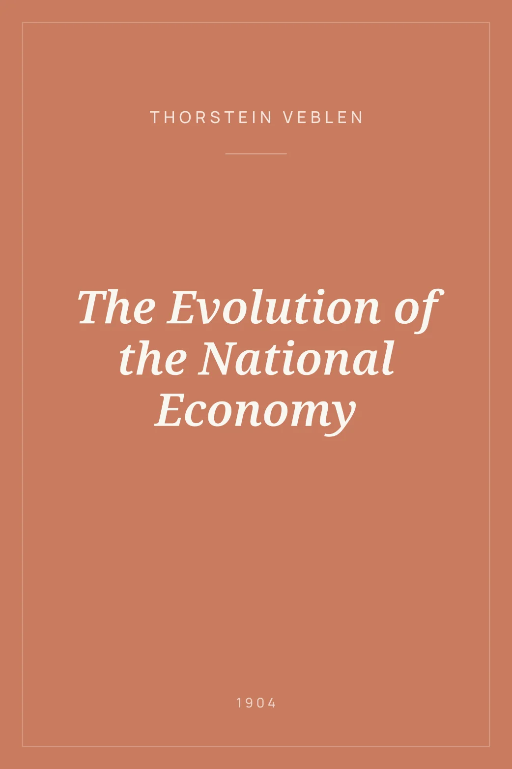 Portada de The Evolution of the National Economy