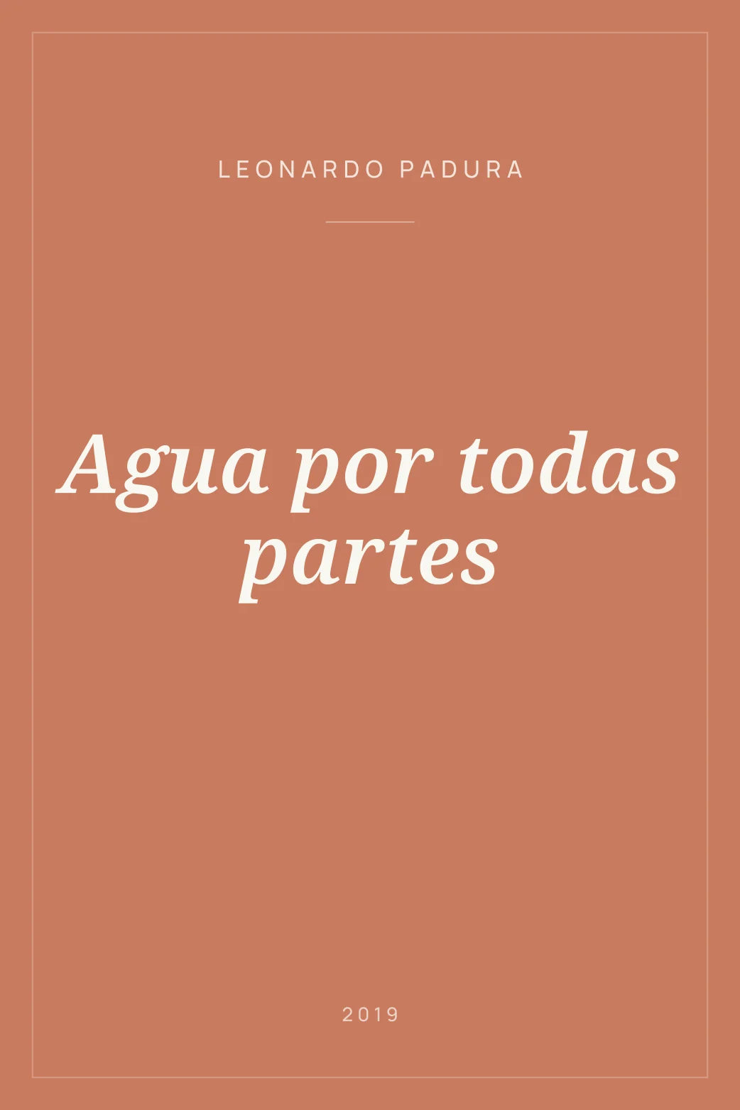 Portada de Agua por todas partes