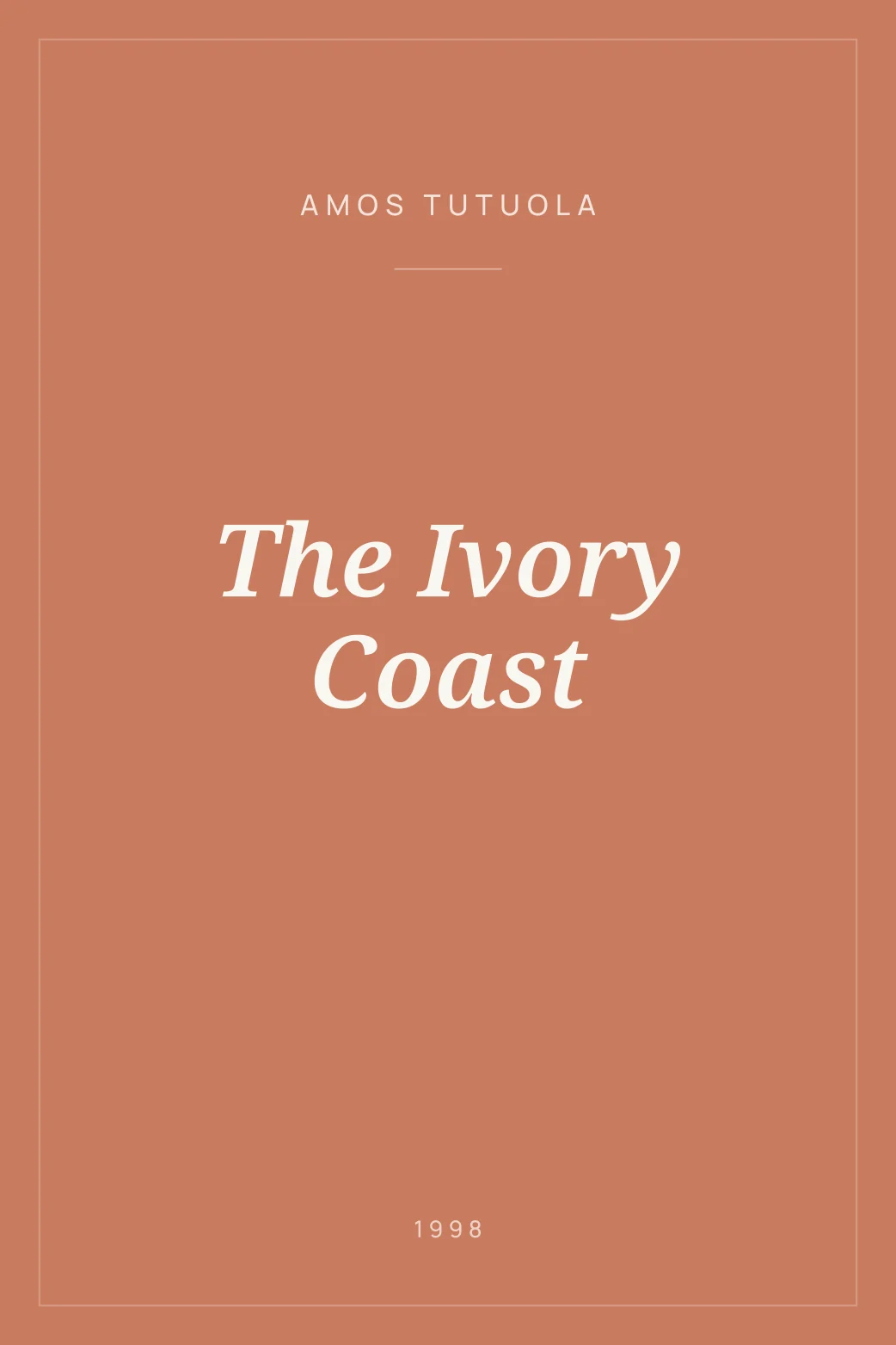 Portada de The Ivory Coast