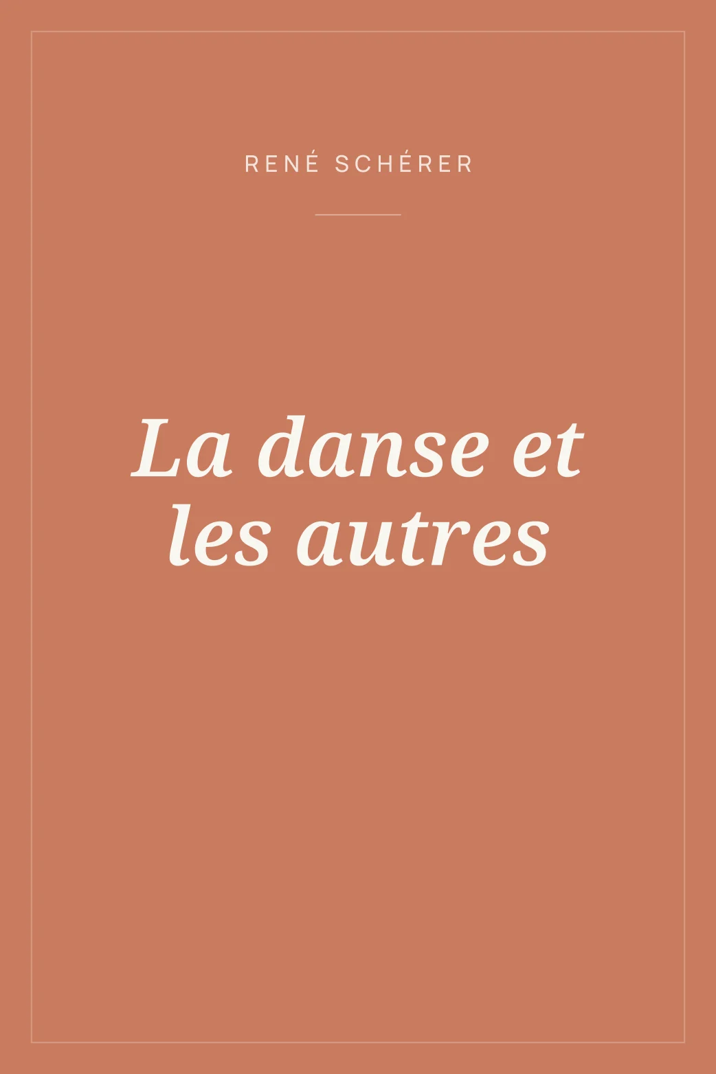 Portada de La danse et les autres