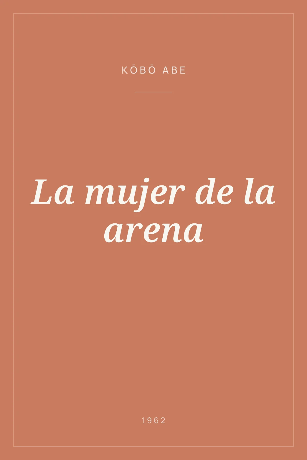 Portada de La mujer de la arena