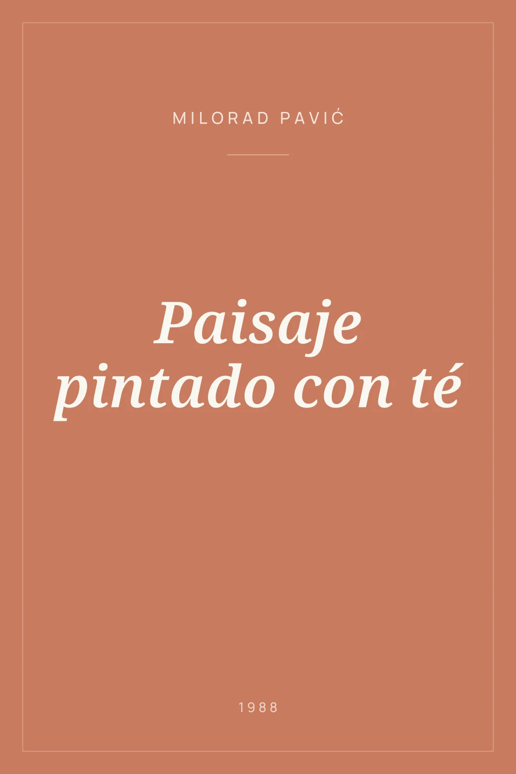 Portada de Paisaje pintado con té