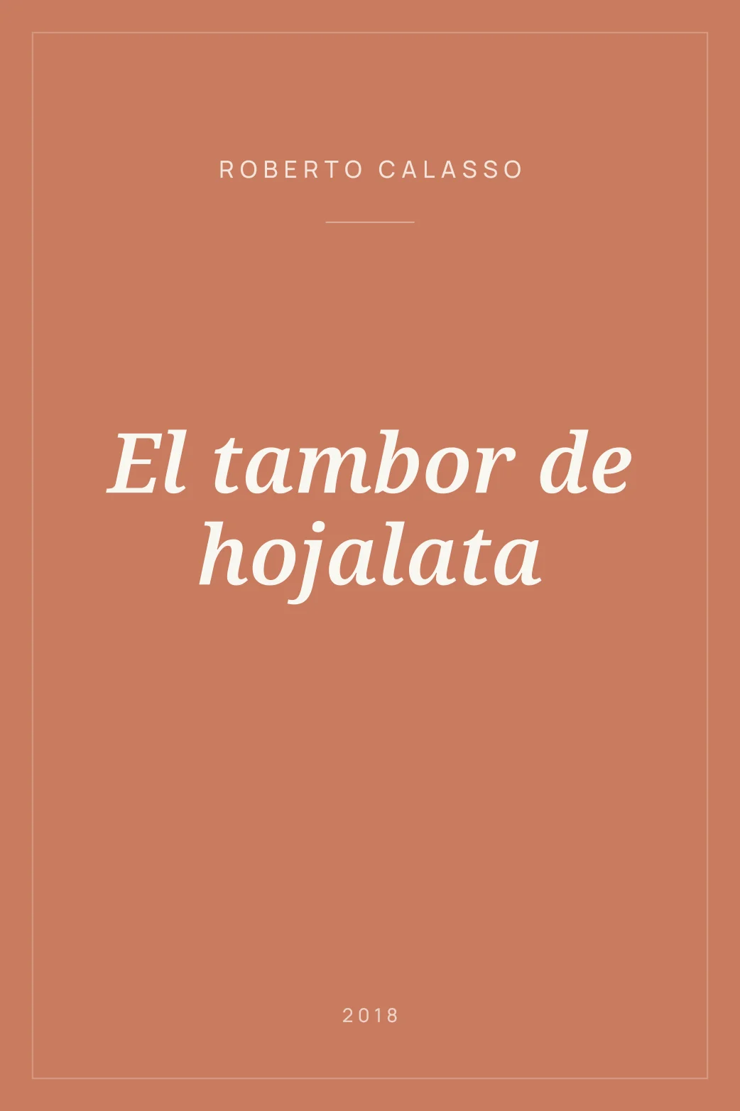 Portada de El tambor de hojalata