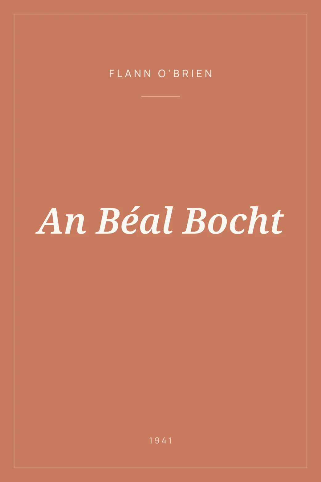 Portada de An Béal Bocht