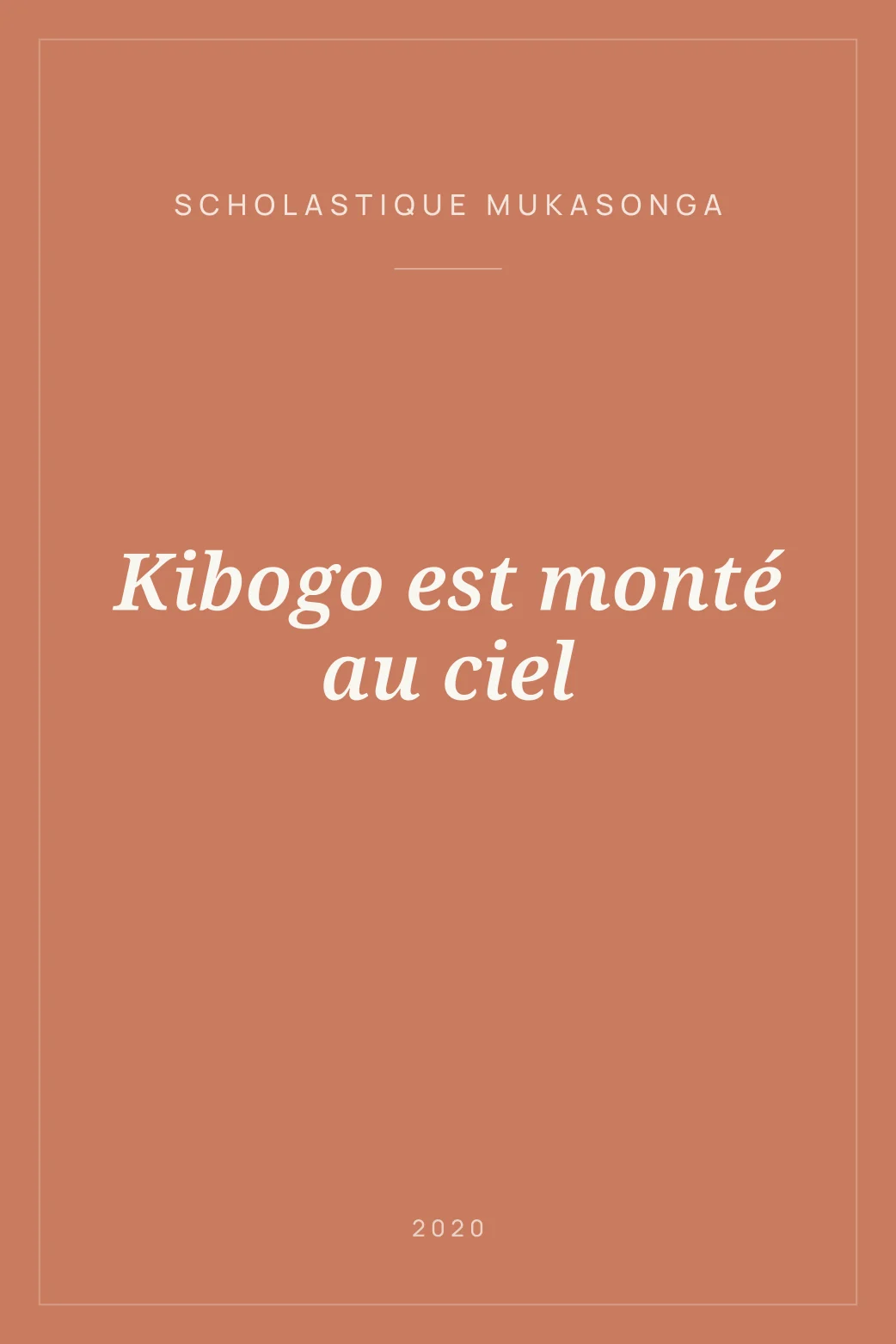 Portada de Kibogo est monté au ciel