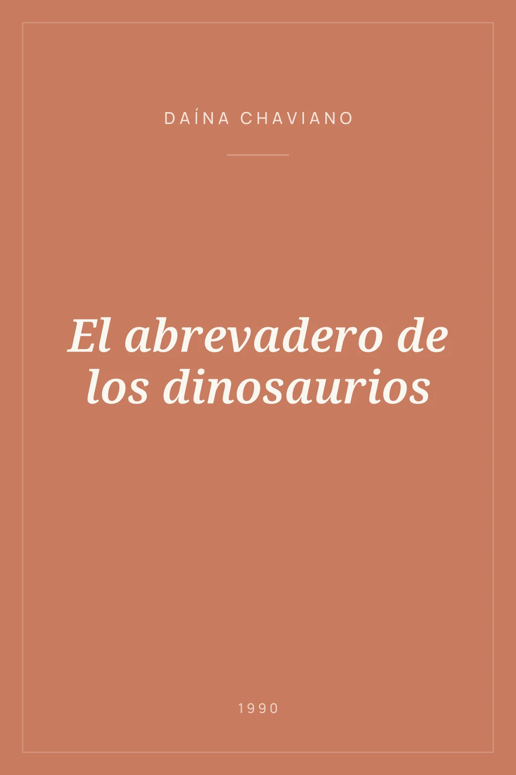 Portada de El abrevadero de los dinosaurios