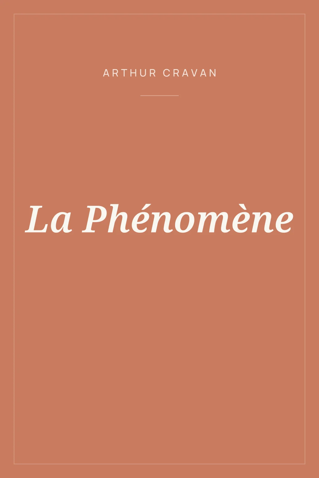 Portada de La Phénomène