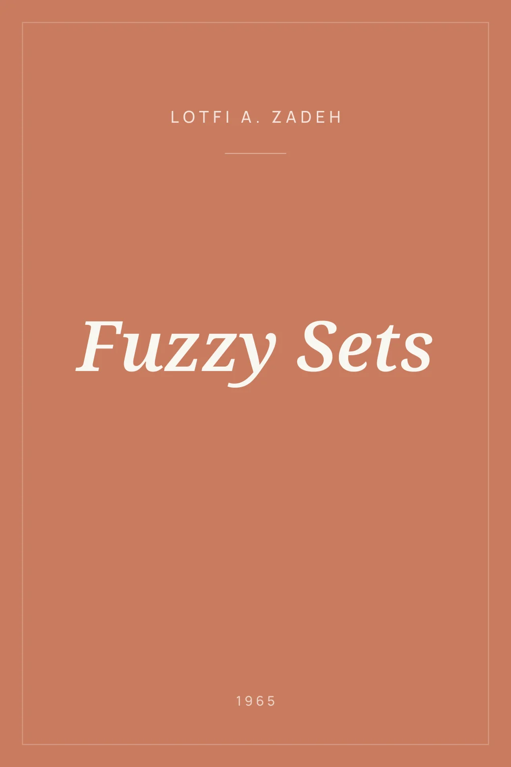 Portada de Fuzzy Sets