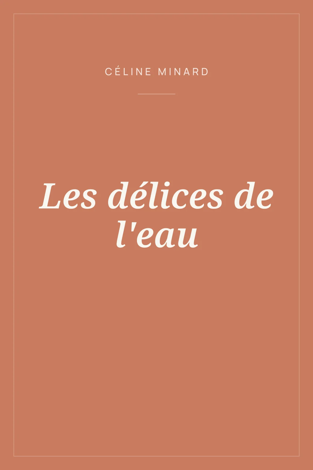 Portada de Les délices de l'eau
