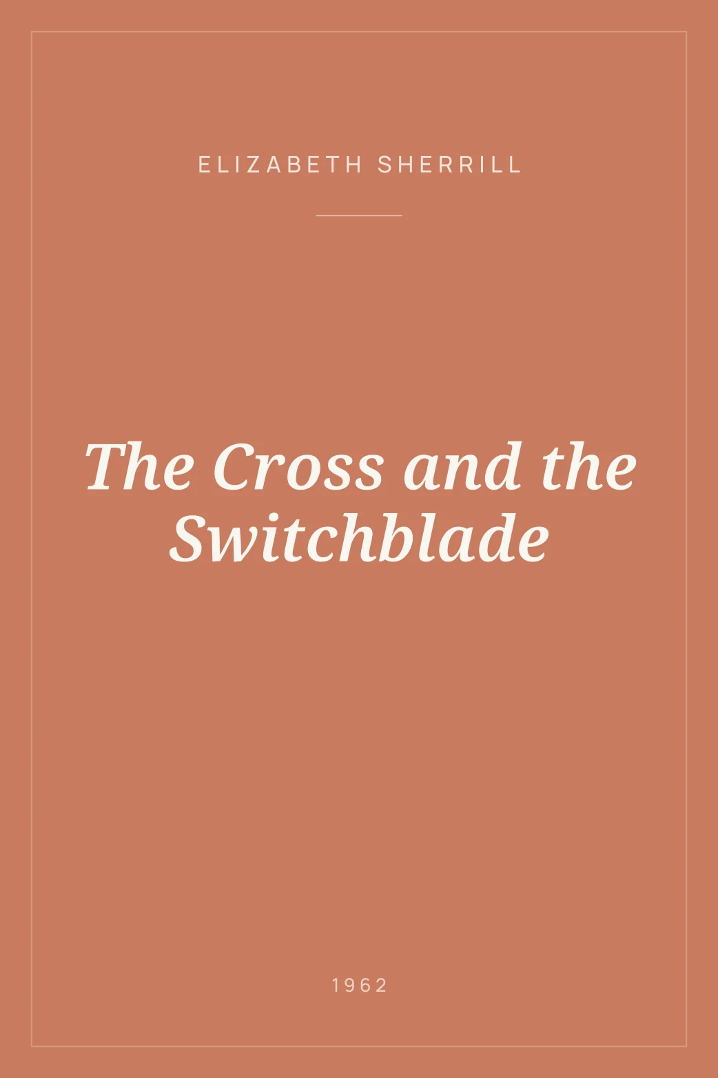 Portada de The Cross and the Switchblade
