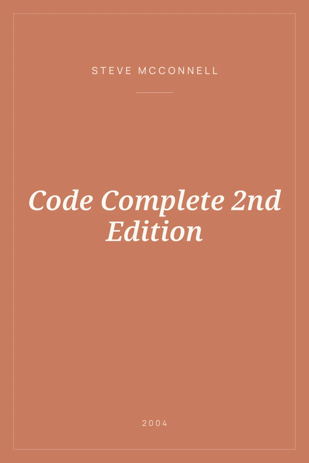 Portada de Code Complete 2nd Edition