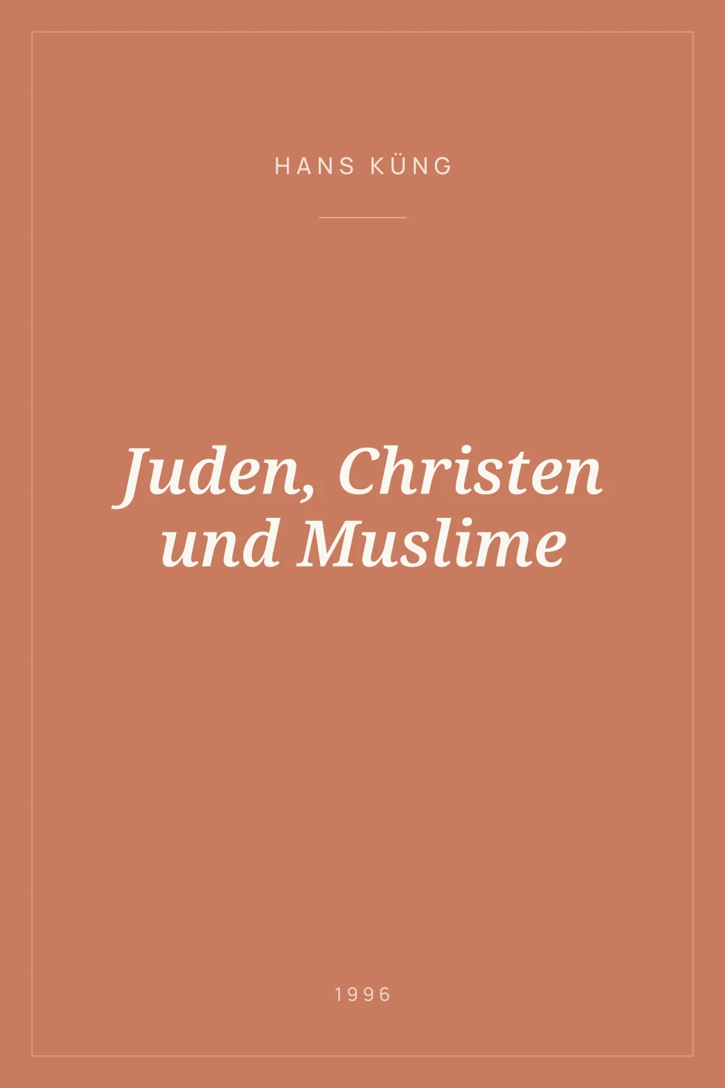 Portada de Juden, Christen und Muslime