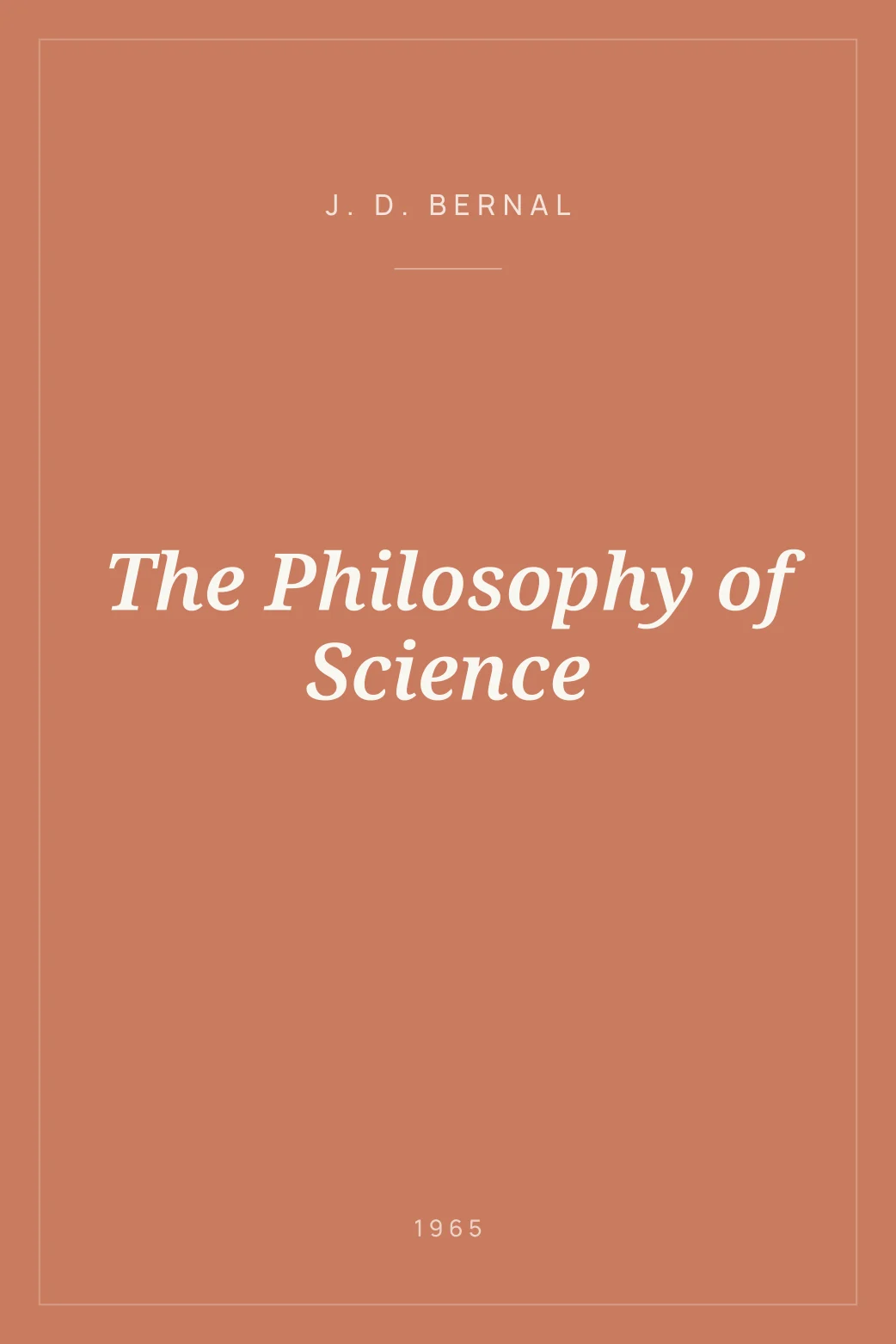 Portada de The Philosophy of Science