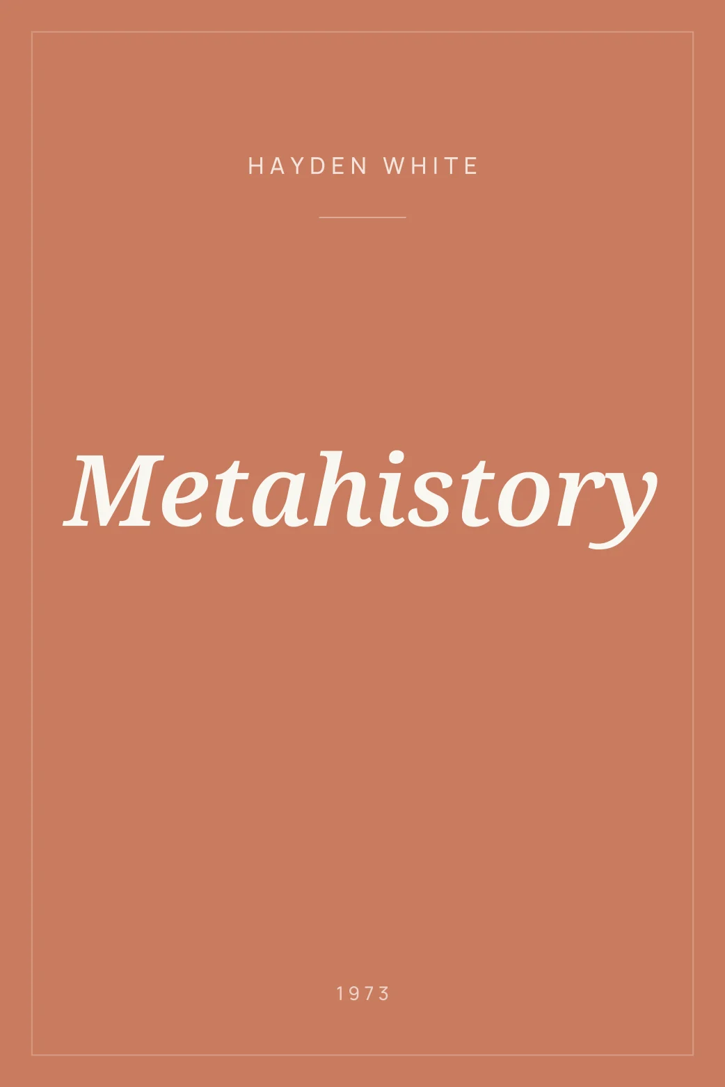 Portada de Metahistory