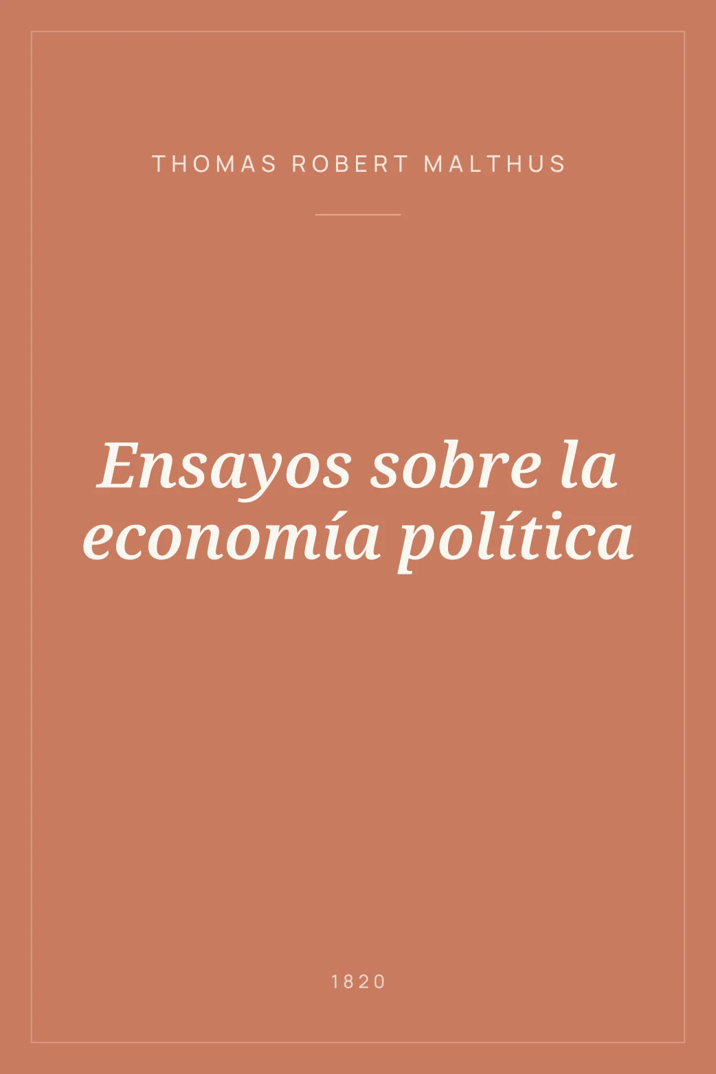 Portada de Ensayos sobre la economía política