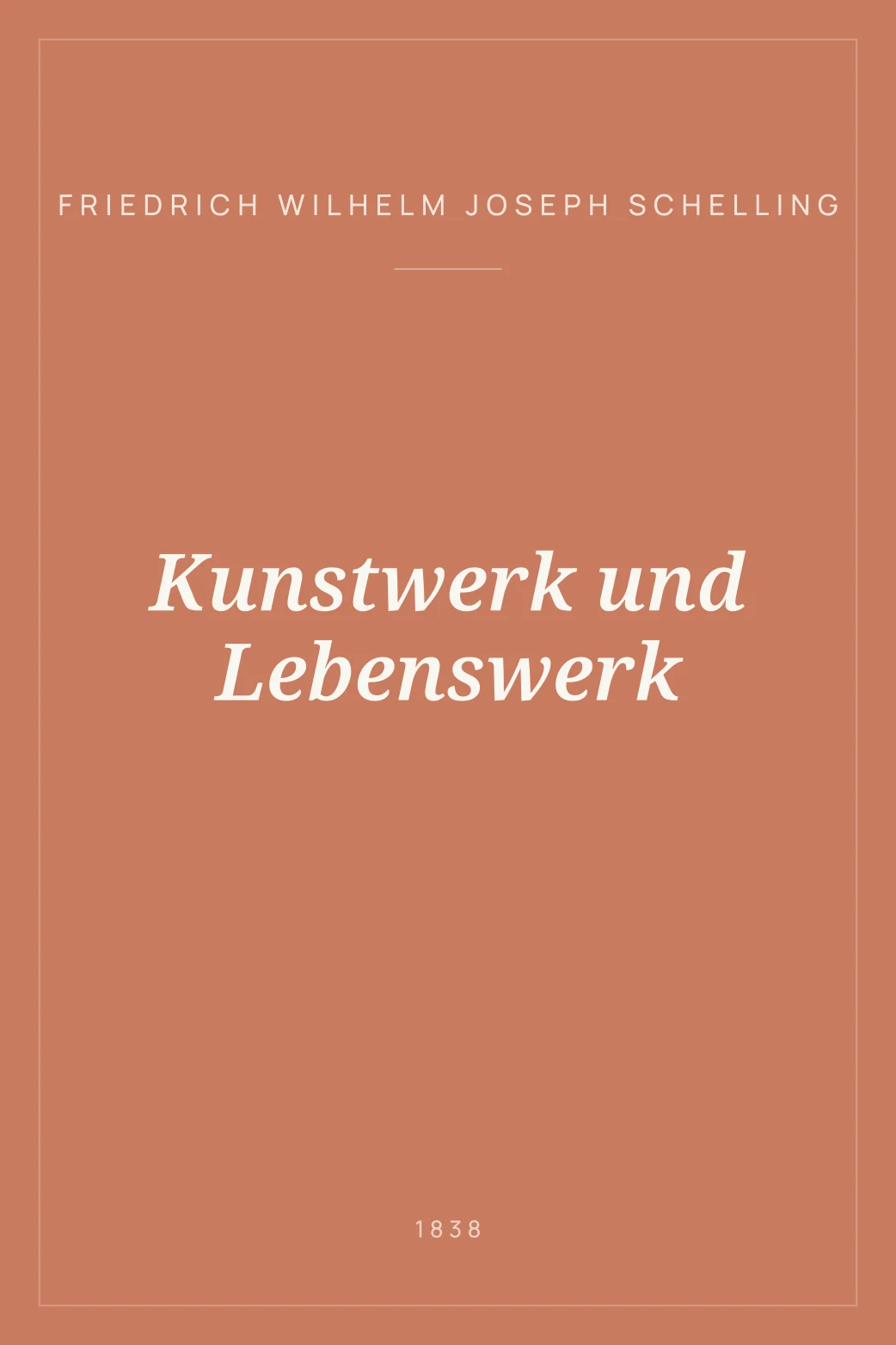 Portada de Kunstwerk und Lebenswerk