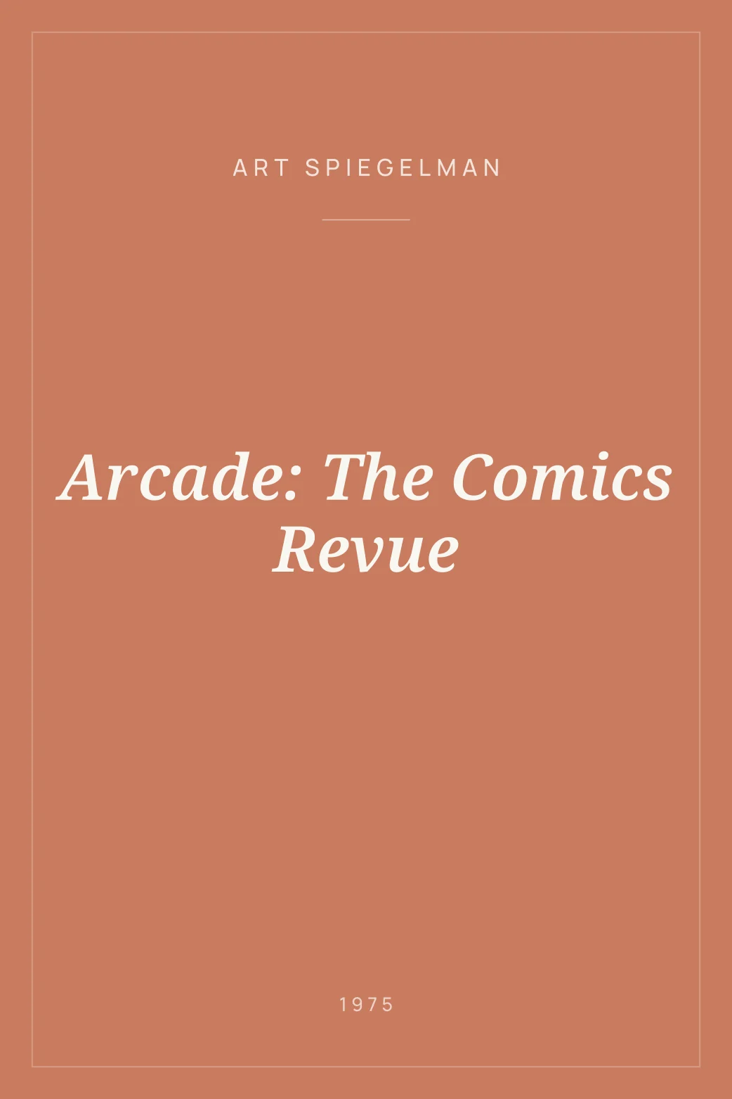 Portada de Arcade: The Comics Revue