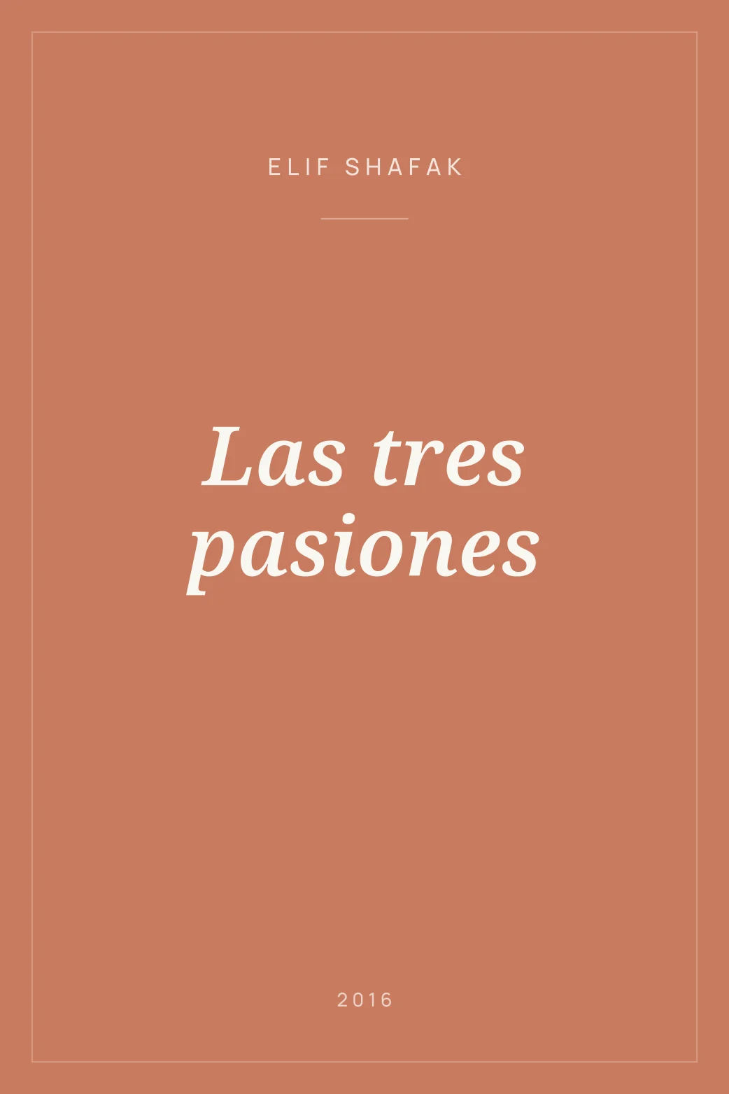 Portada de Las tres pasiones