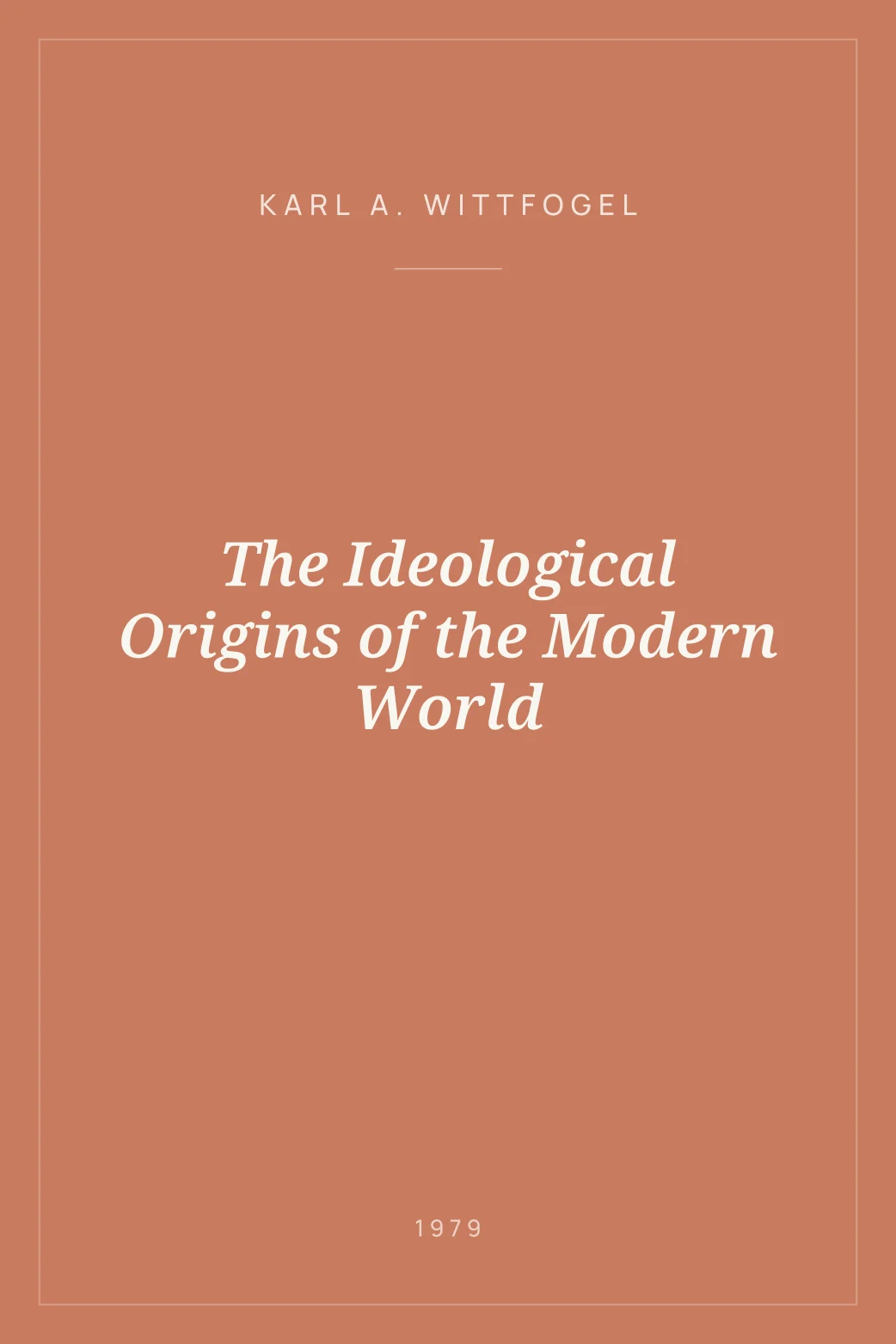 Portada de The Ideological Origins of the Modern World
